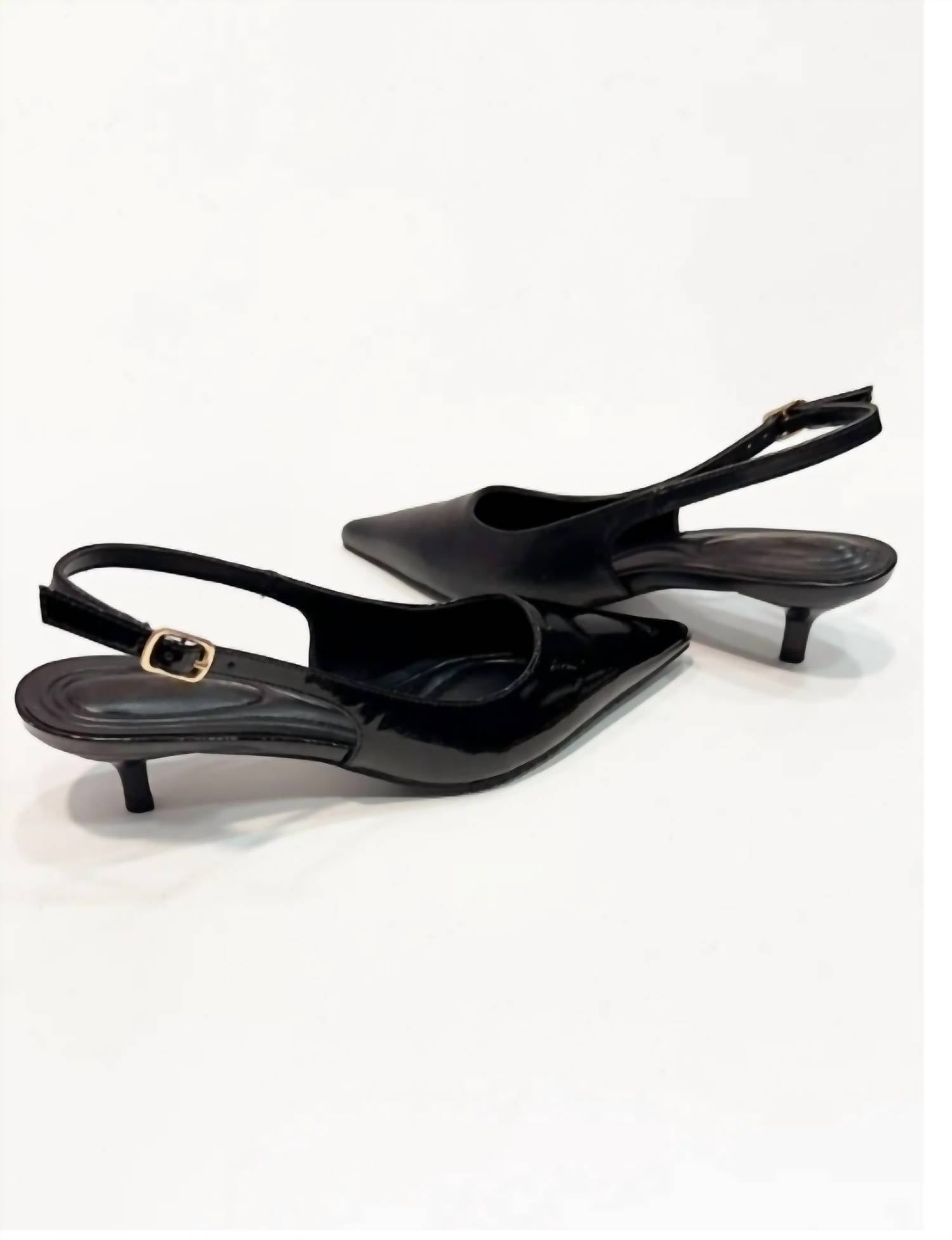 b14bb801-b5cb-4ce5-aadf-b93b87049231-upscale_15k-1500x1500-70 Ccocci - Women's Bell pointed toe kitten heel pumps - Image 1