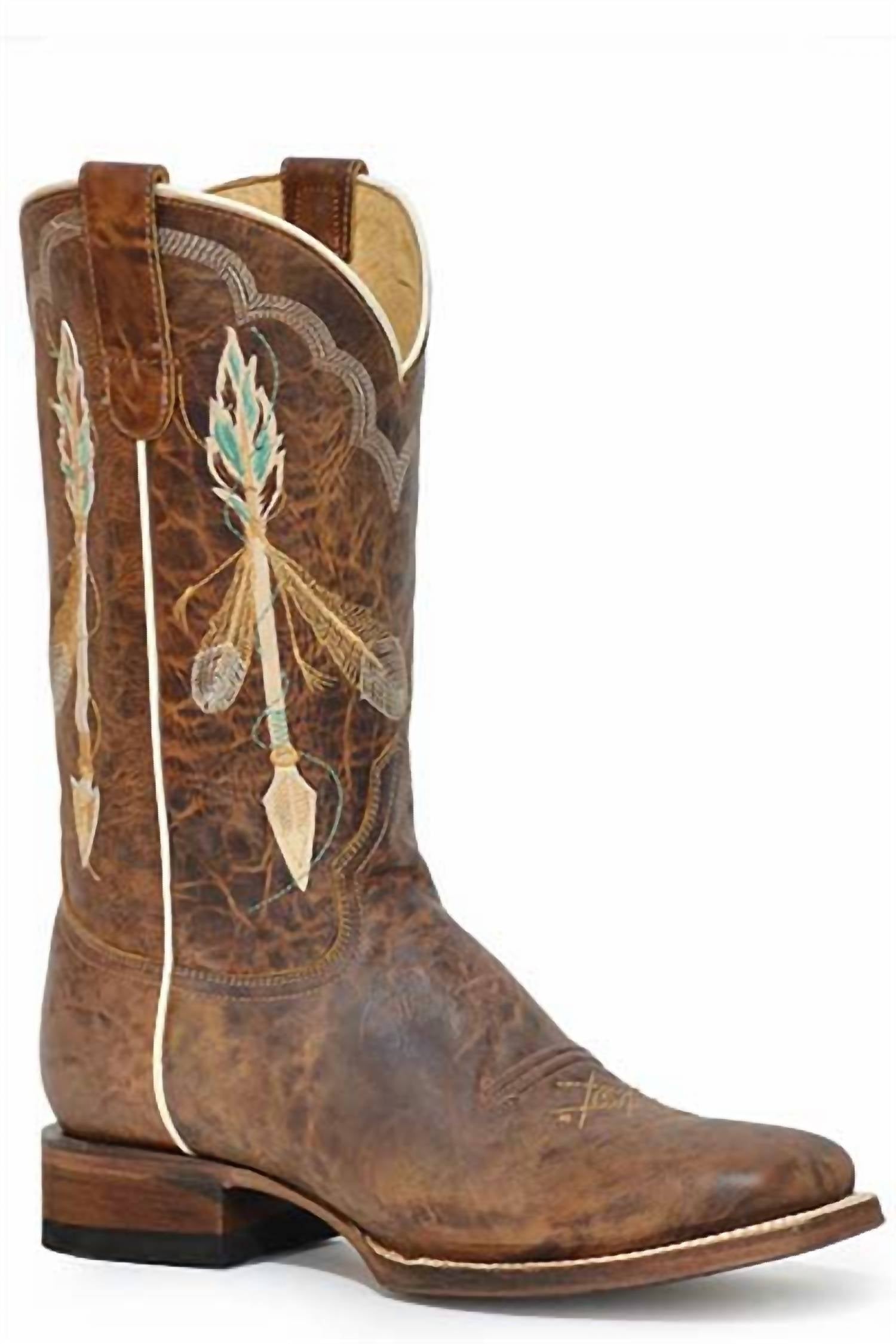 be36e6a4-f26e-4a70-9928-dd55512529cf-upscale_15k-1500x1500-70 Roper - Women's Arrow Feather Western Boot - Image 1