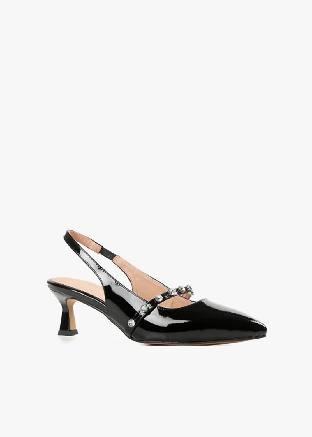c18bcde2-88fe-4854-b18f-a10f81dbd3c6-upscale_15k-1500x1500-70 All Black - Women's Tiffany Princess Sling Back Heel - Image 1