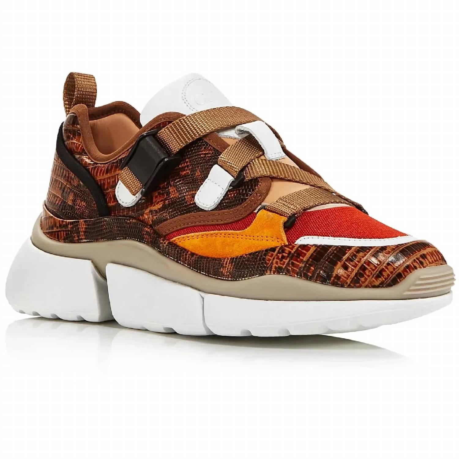 c2fd13f4-7860-43e8-899a-b10943177310-upscale_15k-1500x1500-70 Chloe - Women's Sonnie Snake Effect Low Top Sneakers - Image 1