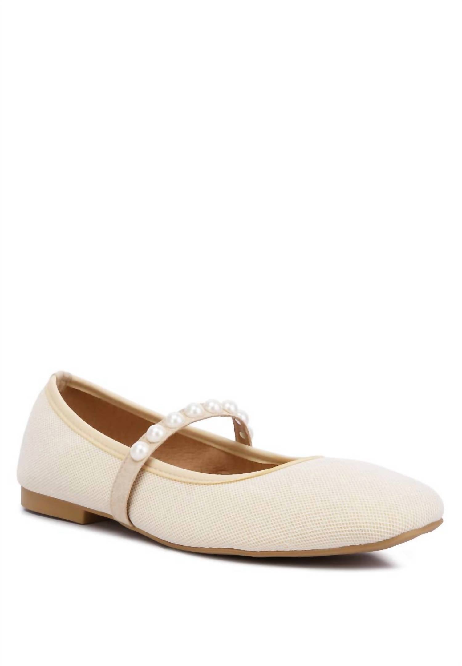 ca633238-b9ed-4758-8508-88d73e47af91-upscale_15k-1500x1500-70 Rag Company - Women's Sassie Pearl Embellished Ballerina Flats - Image 1