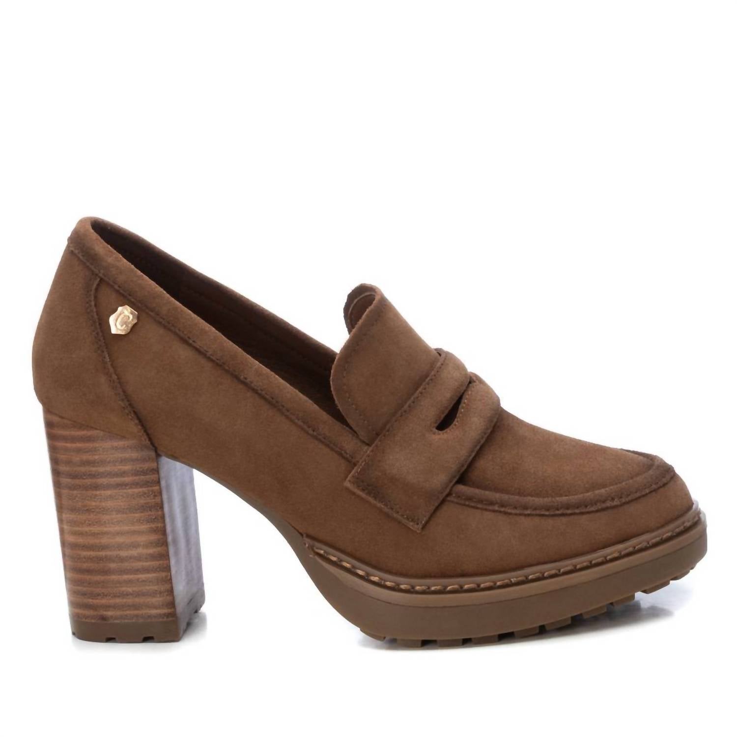 cfc53a8c-3c10-4273-b821-251c538be1c5-upscale_15k-1500x1500-70 Xti - Women's Suede Heeled Loafers - Image 1