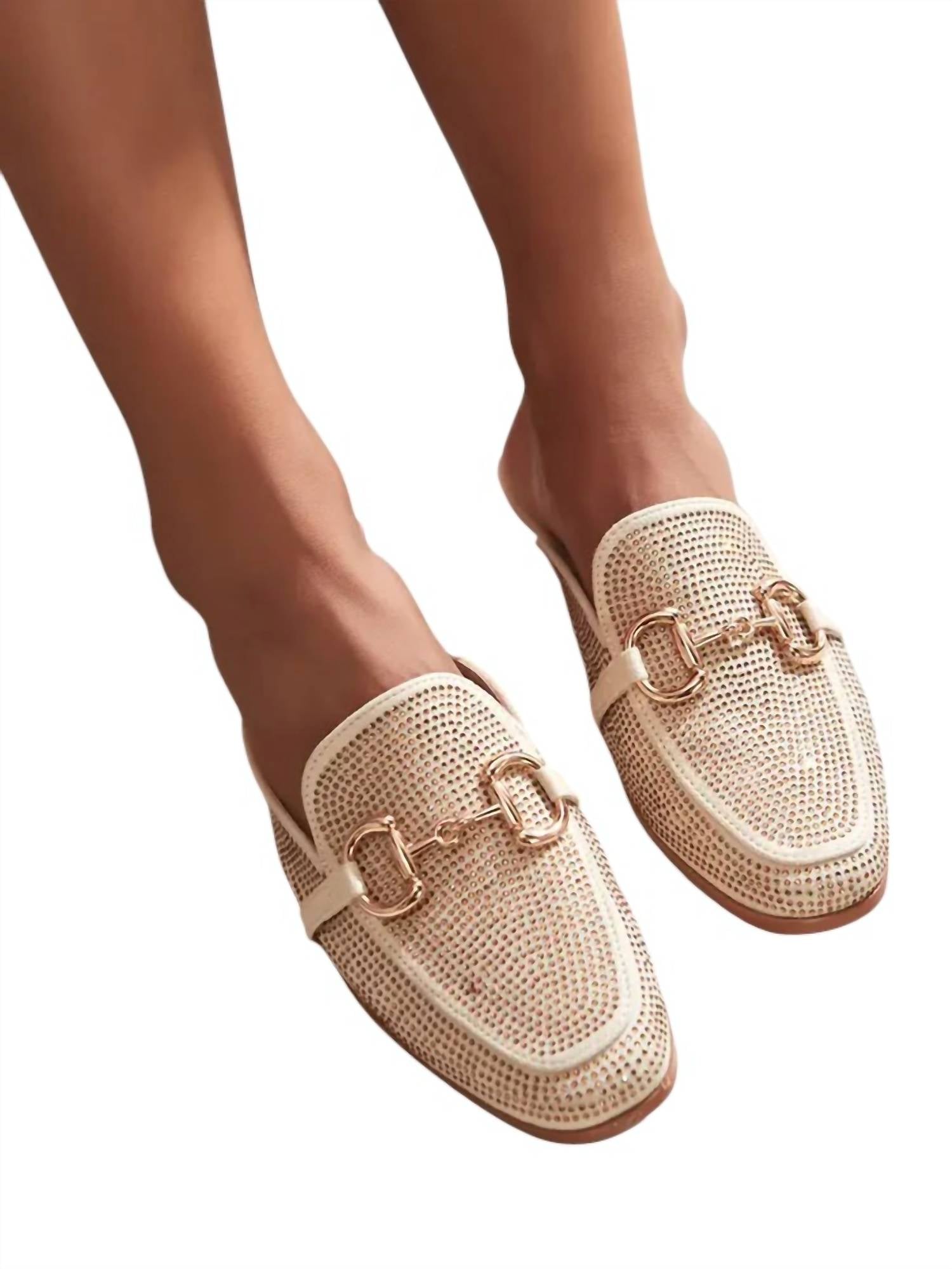 cffd4ad2-a809-43ad-8fca-fdcc3c7800e0-upscale_15k-1500x1500-70 Ccocci - Women's Bedazzle Flat Mules - Image 1