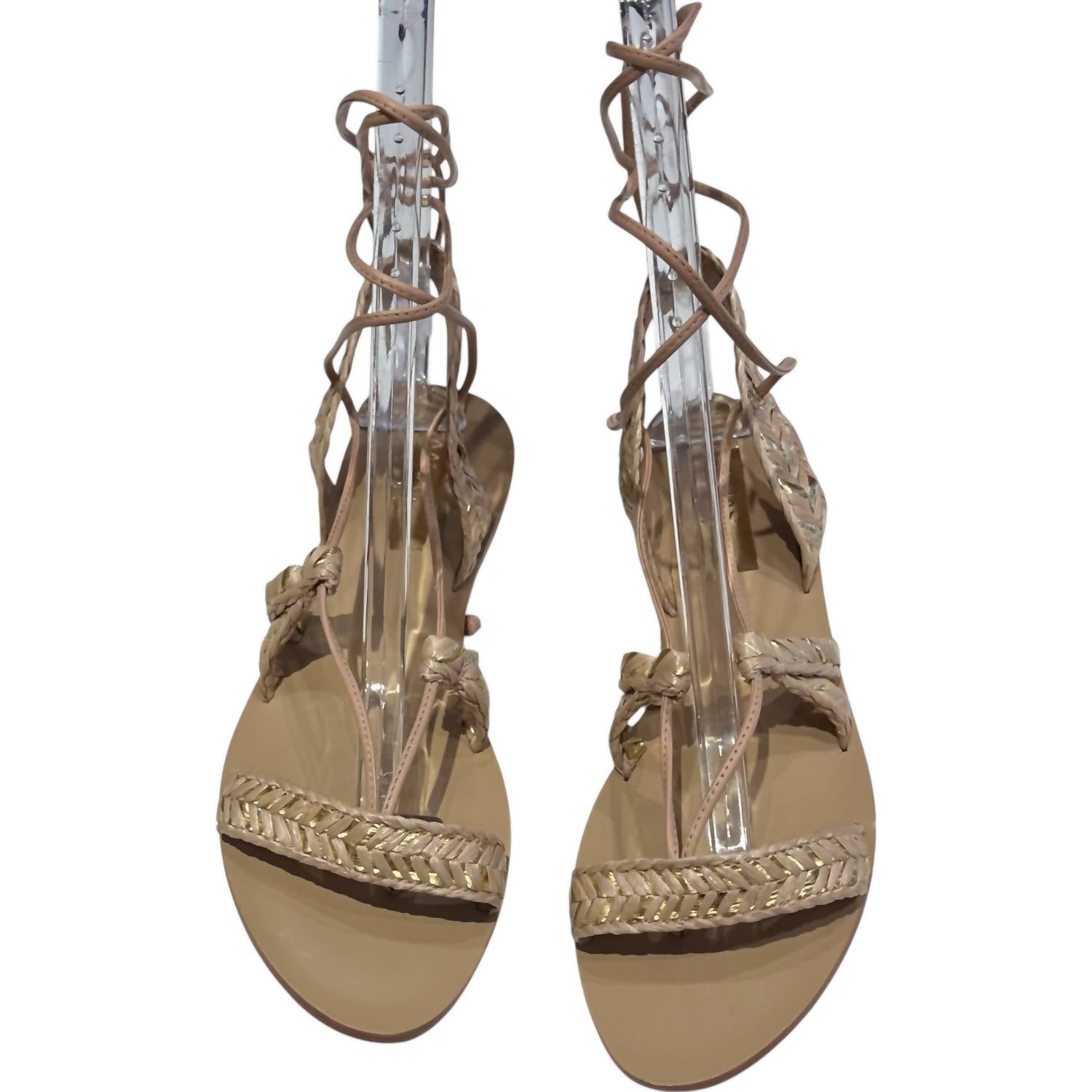 d1a48eb3-3e37-4cc2-b320-e04e1229f19d-upscale_15k-1500x1500-70 Kaanas - Women's Raffia Ankle Wrap Sandals - Image 1