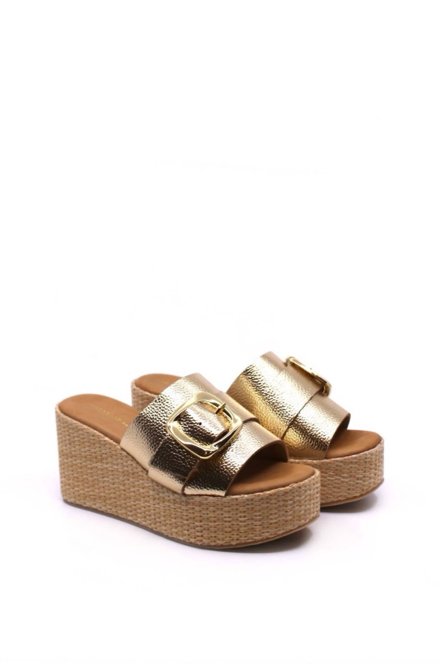 d69a692c-5b8e-47ce-88cd-23e054a7e24f-upscale_15k-1500x1500-70 Chocolat Blu - Women's Jana Gold Sandal - Image 1