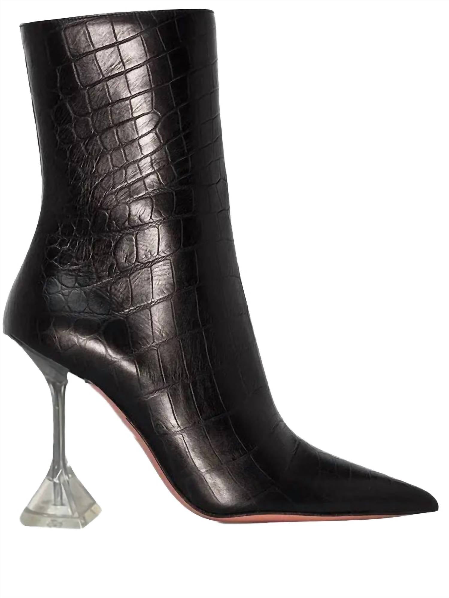 e193f9d1-0adb-4e25-bfea-aed9d01d8650-upscale_15k-1500x1500-70 Amina Muaddi - Women's Giorgia Croc Leather Mid-calf Boots - Image 1