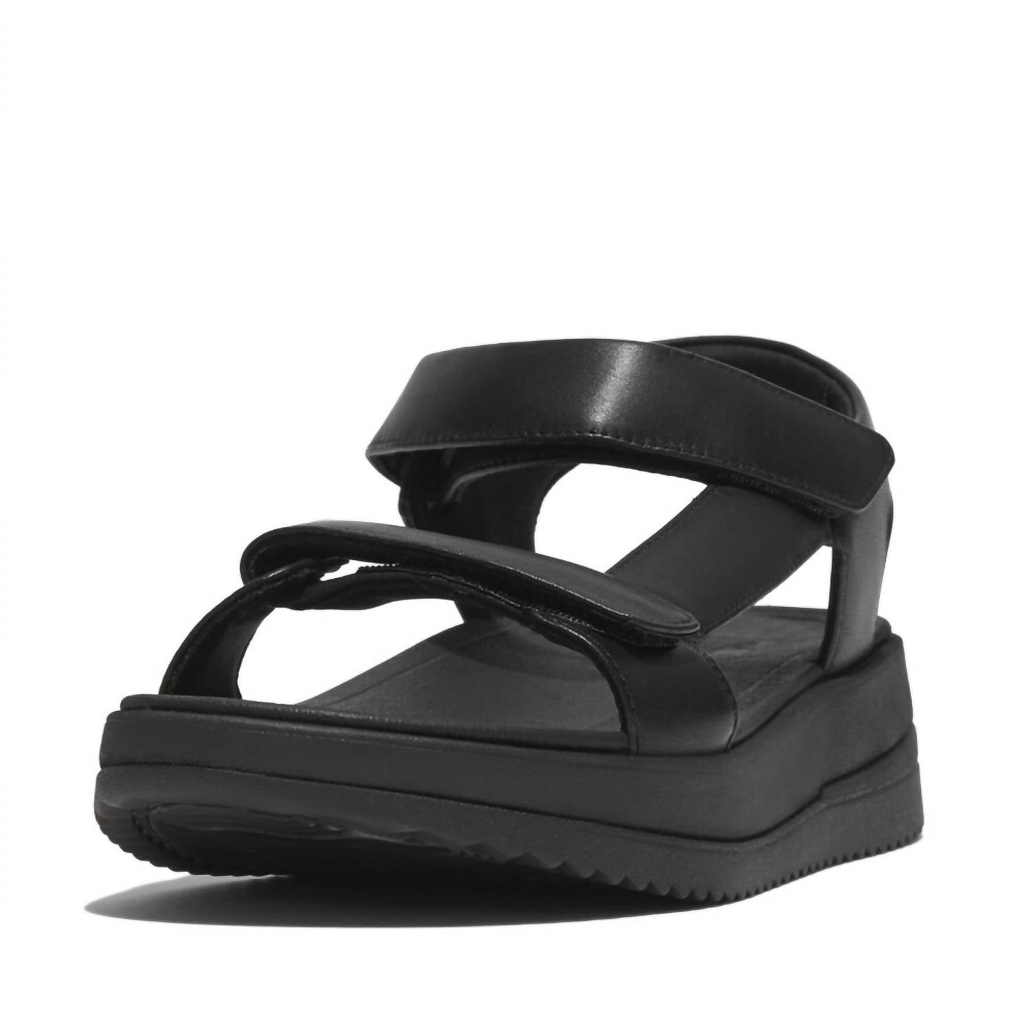 e4c8e3df-7133-4882-a53b-d2c9e52a18ff-upscale_15k-1500x1500-70 Fitflop - Women's Surff Adjustable Leather Sandal - Image 1