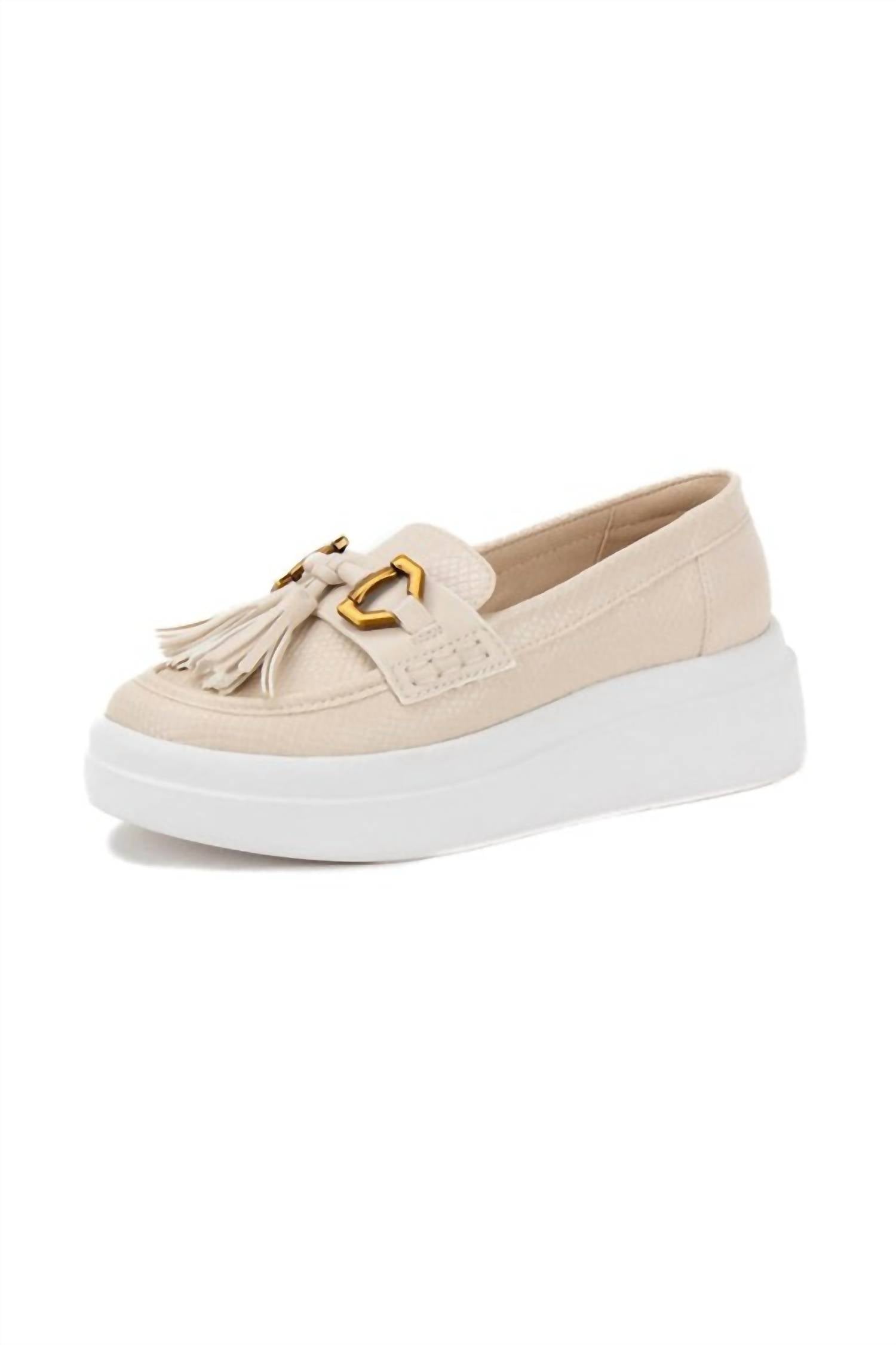 eb22905d-55d9-4732-91f3-940c7c659860-upscale_15k-1500x1500-70 Yellowbox - LSS Slip on Platform Tassel Loafer/Sneaker - Image 1