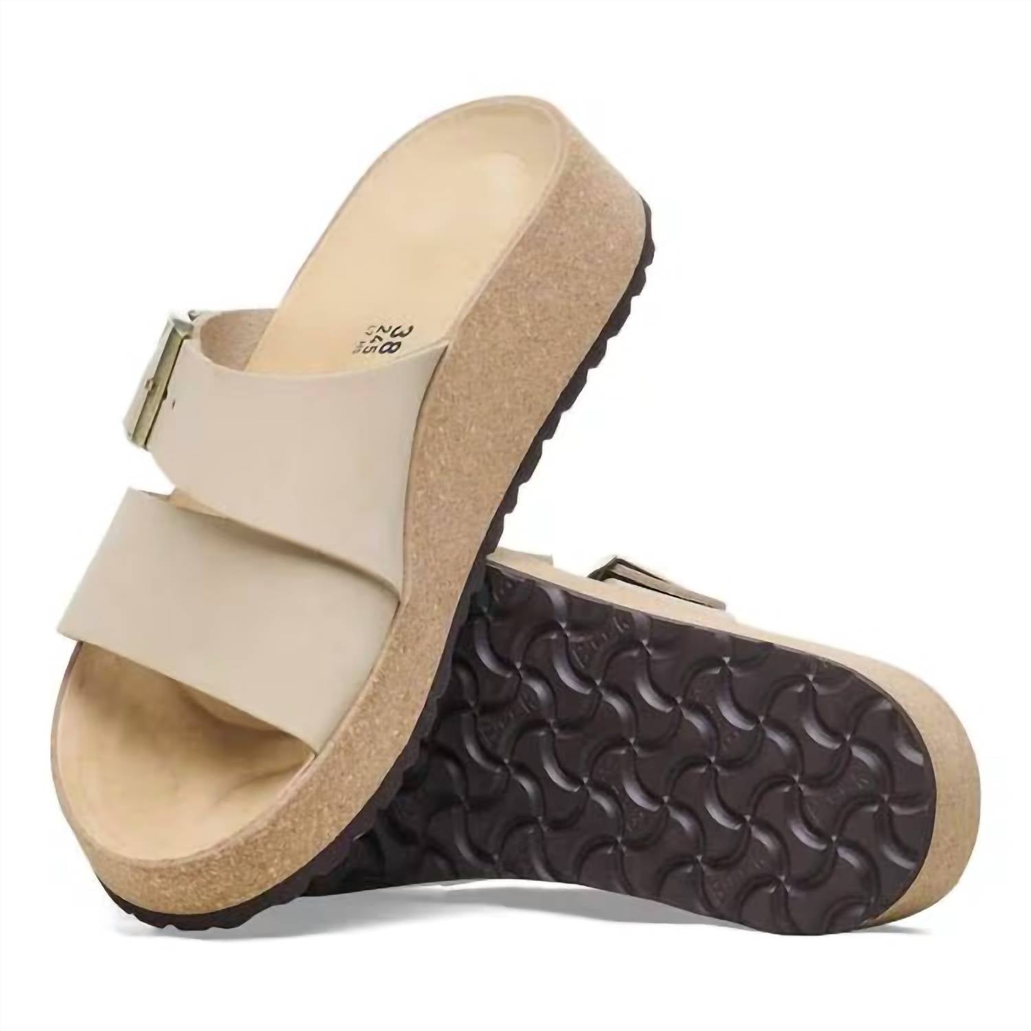 f0bbf11a-05d8-4e1c-a7eb-ecb9c8ded78c-upscale_15k-1500x1500-70 Birkenstock - WOMEN'S ALMINA NUBUCK LEATHER WEDGE - Image 1