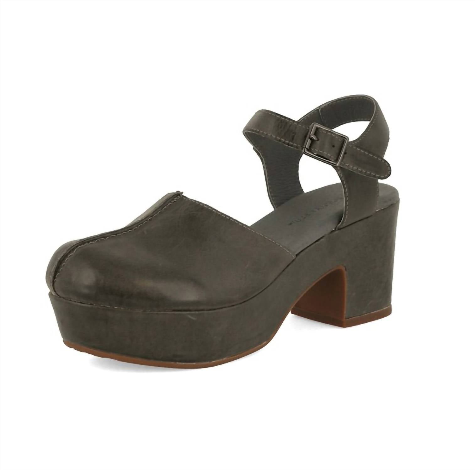 f87dffce-2e67-480b-be80-2db449fd4afe-upscale_15k-1500x1500-70 Chocolat Blu - Women Gabrielle Platform Heel Clog - Image 1