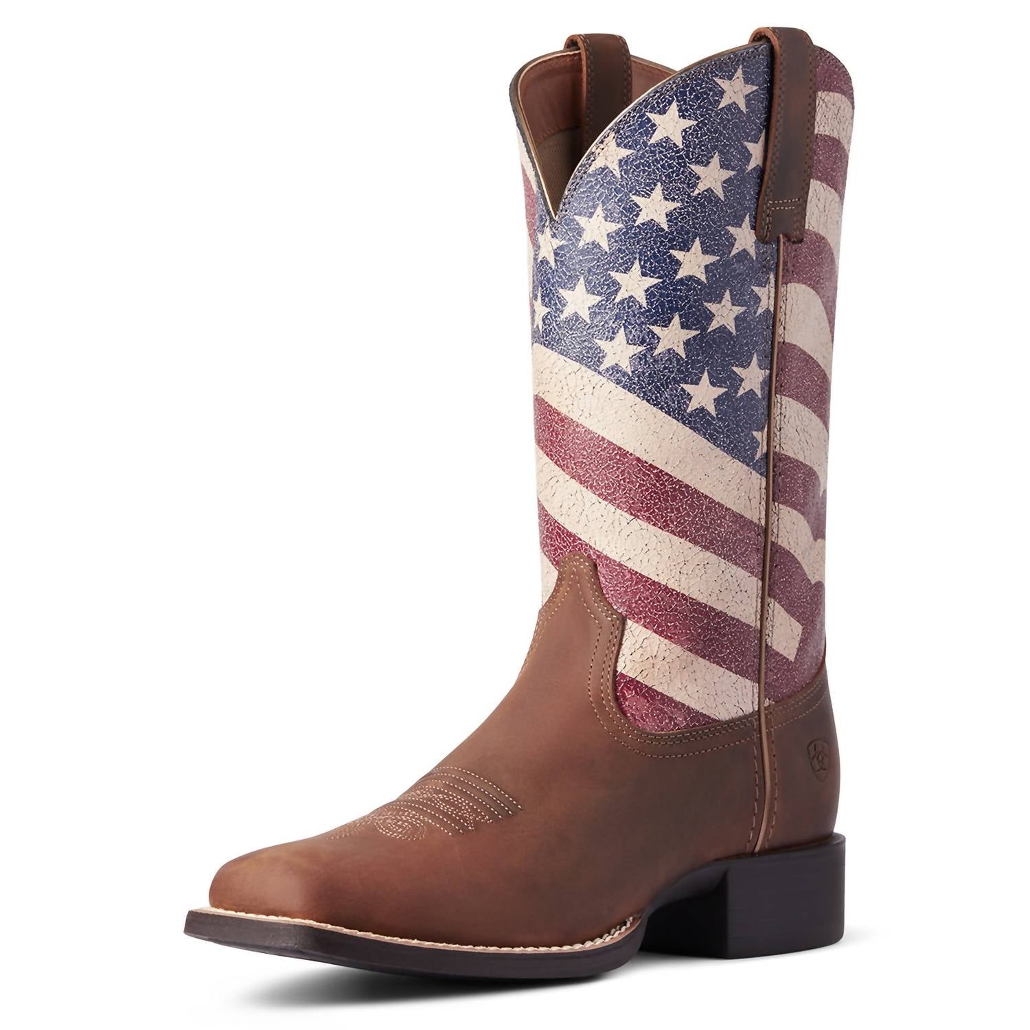 fd7bb7a8-96f5-4e73-a6d6-59c34a942592-upscale_15k-1500x1500-70 Ariat - Women's Round Up Patriot Boots - Image 1