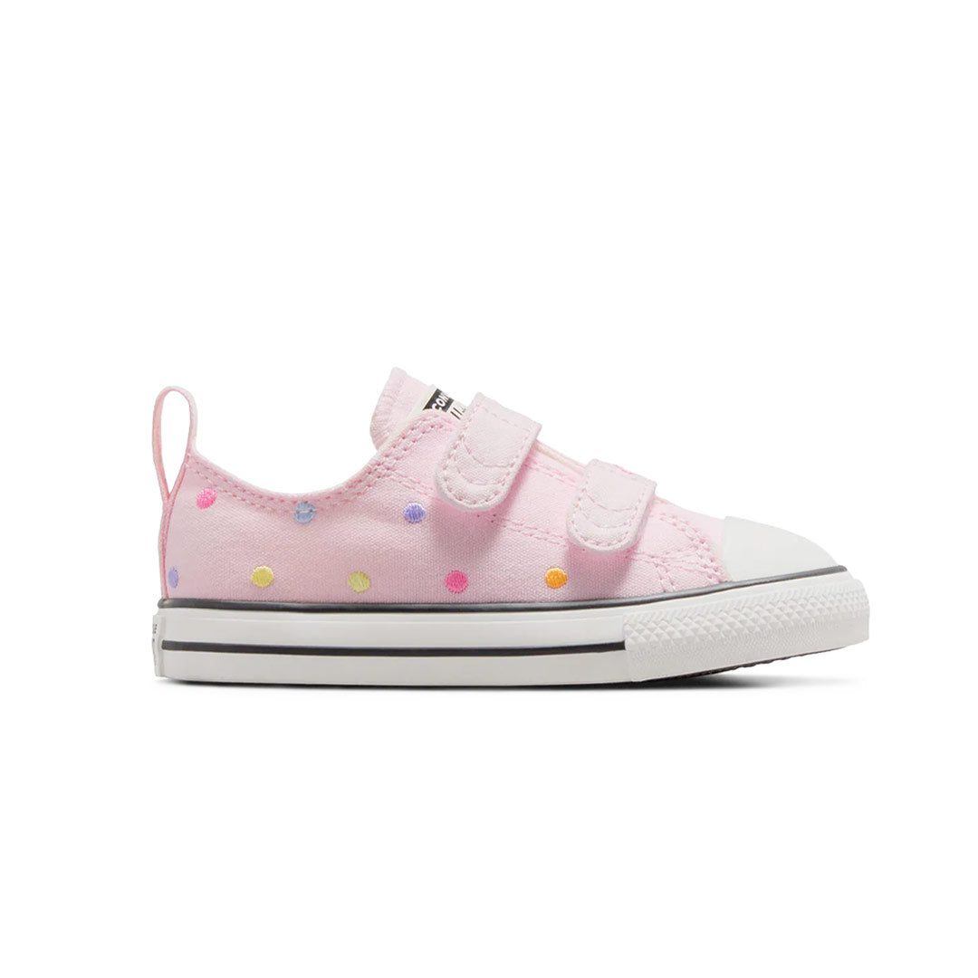 Converse-Kids_-_Infant_-Chuck-Taylor-All-Star-2V-Polka-Dots-Low-Top-Shoes-_A10715C_01 Converse - Kids' (Infant) Chuck Taylor All Star 2V Polka Dots Low Top Shoes (A10715C) - Image 1