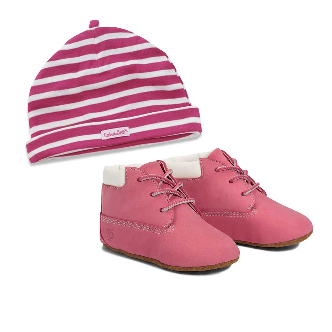 Timberland-Kids_-_Infant_-Crib-Bootie-and-Hat-Set-_09680R__01 Timberland - Kids' (Infant) Crib Bootie and Hat Set (09680R) - Image 1