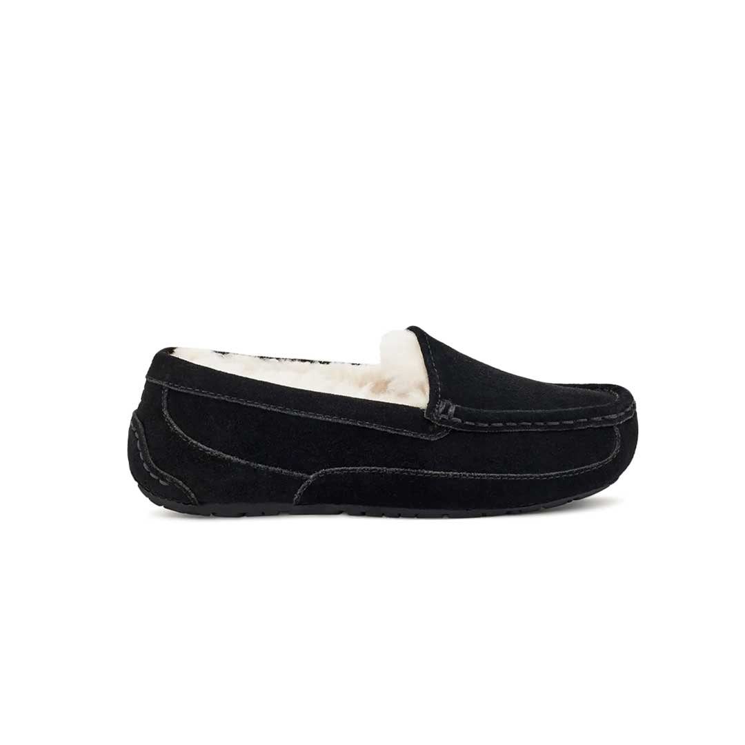 UGG_-Kids_-_Preschool-_-Junior_-Ascot-Slippers-_1120886K-BLKS_-01 UGG - Kids' (Preschool & Junior) Ascot Slippers (1120886K-BLKS) - Image 1