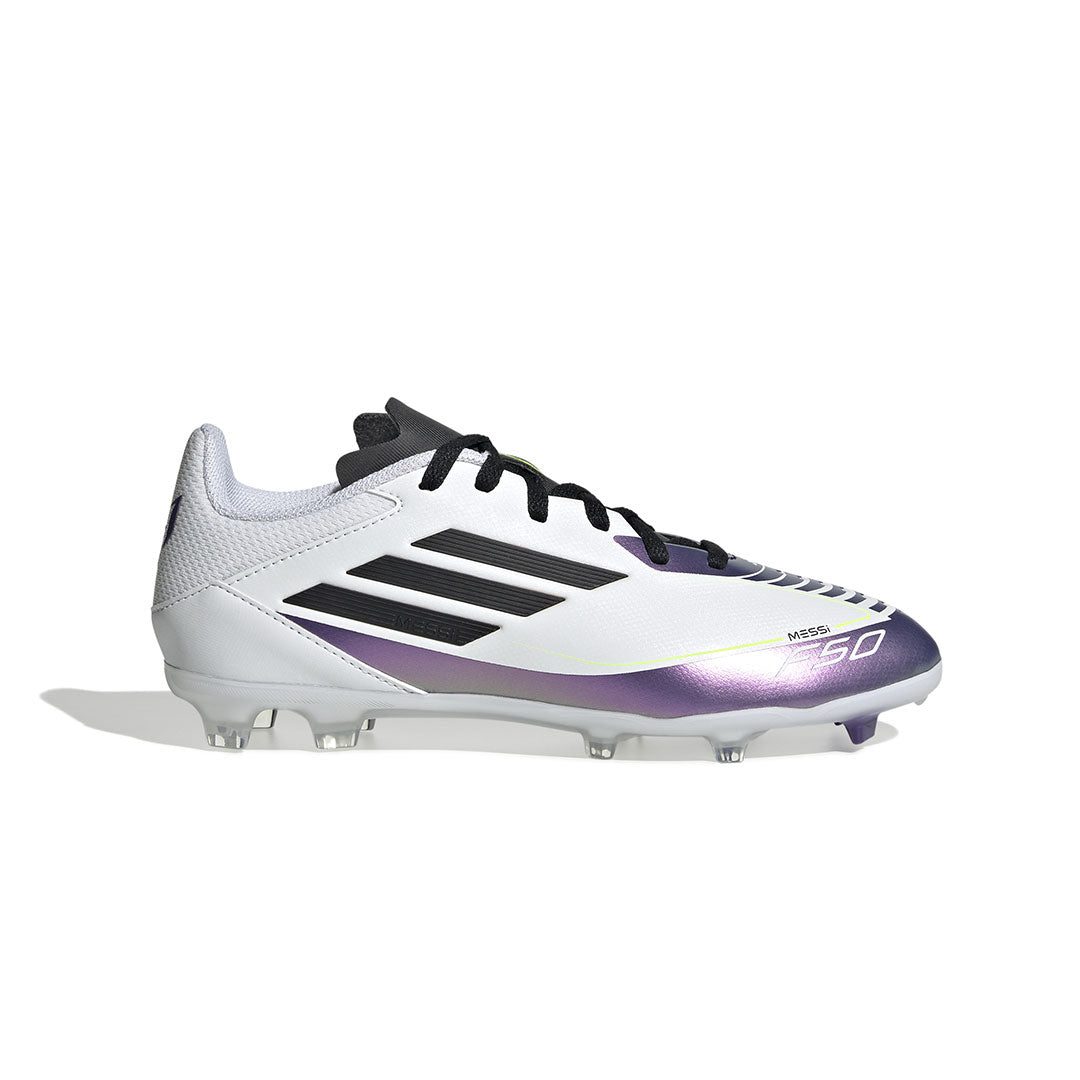 adidas-Kids_-_Preschool-_-Junior_-F50-League-Messi-Firm-Multi-Ground-Soccer-Cleats-_IE9089_-01 adidas - Kids' (Preschool) F50 League Messi Firm/Multi Ground Soccer Cleats (IE9089) - Image 1