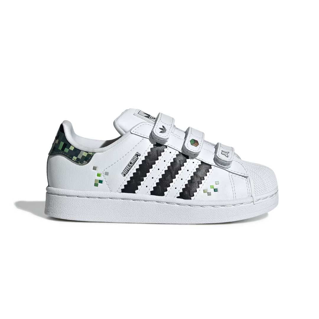 adidas-Kids_-_Preschool_-Superstar-II-x-Minecraft-Comfort-Closure-Shoes-_JQ8748_01 adidas - Kids' (Preschool) adidas Superstar II x Minecraft Comfort Closure Shoes (JQ8748) - Image 1