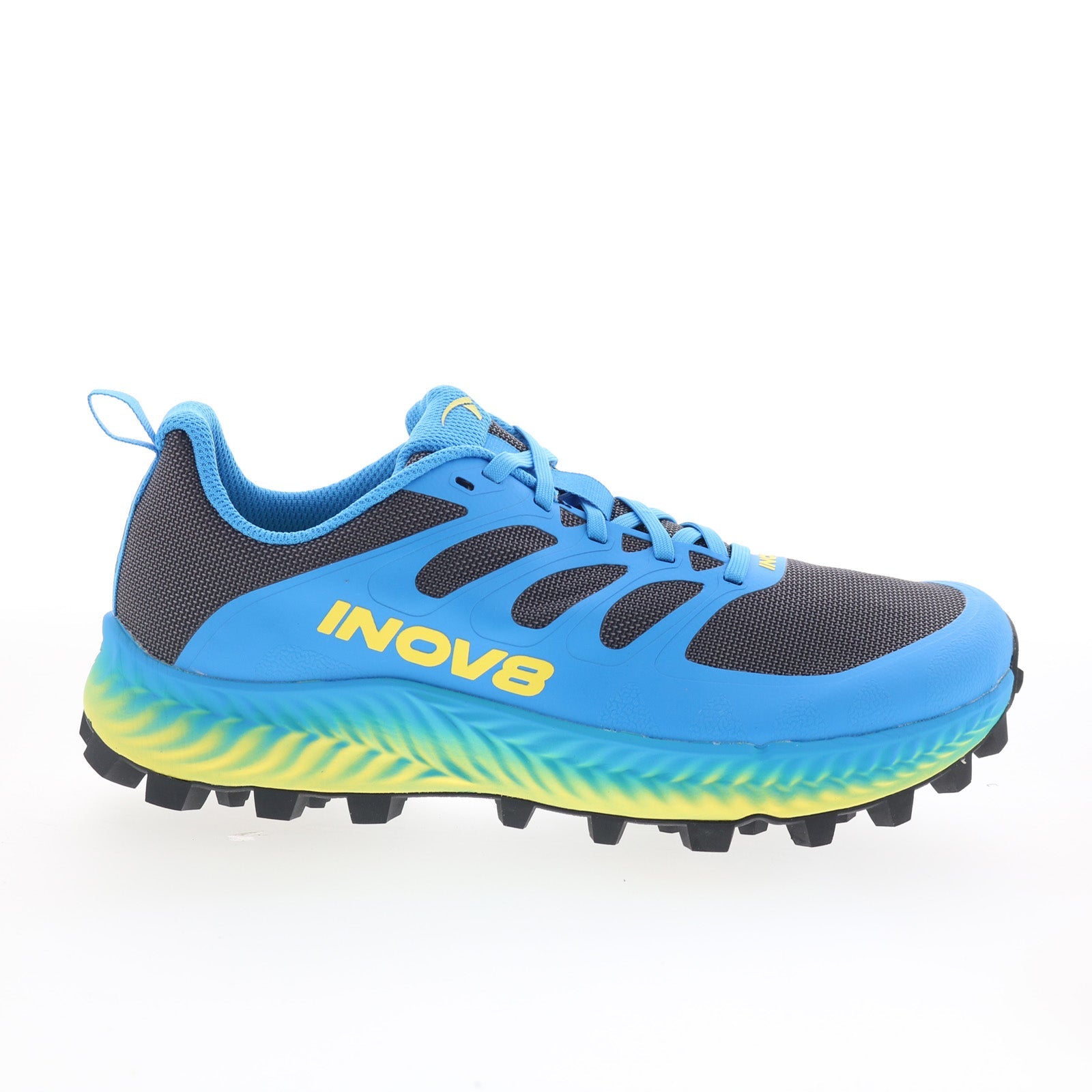 001144-dgblyw_mudtalon_dark_grey_blue_yellow_01_9c01f592-8ca2-4a0e-8e1f-78dc87ba7de3 Inov-8 MudTalon 001144-DGBLYW Mens Blue Synthetic Athletic Hiking Shoes - Image 1