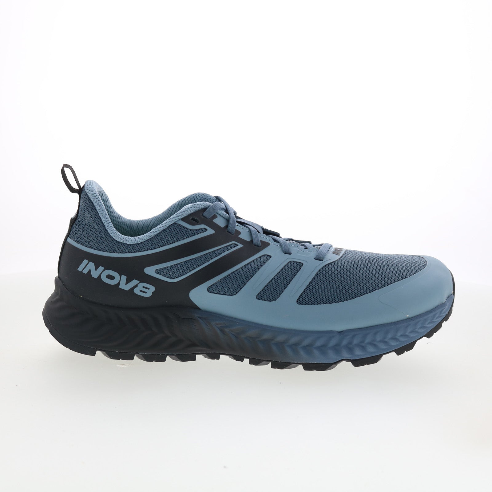 001148-bgbkst_trailfly_blue_grey_black_slate_01_6cba594b-9792-4bd9-9e5f-ccb39fe3811a Inov-8 TrailFly 001148-BGBKST Mens Blue Synthetic Athletic Hiking Shoes - Image 1