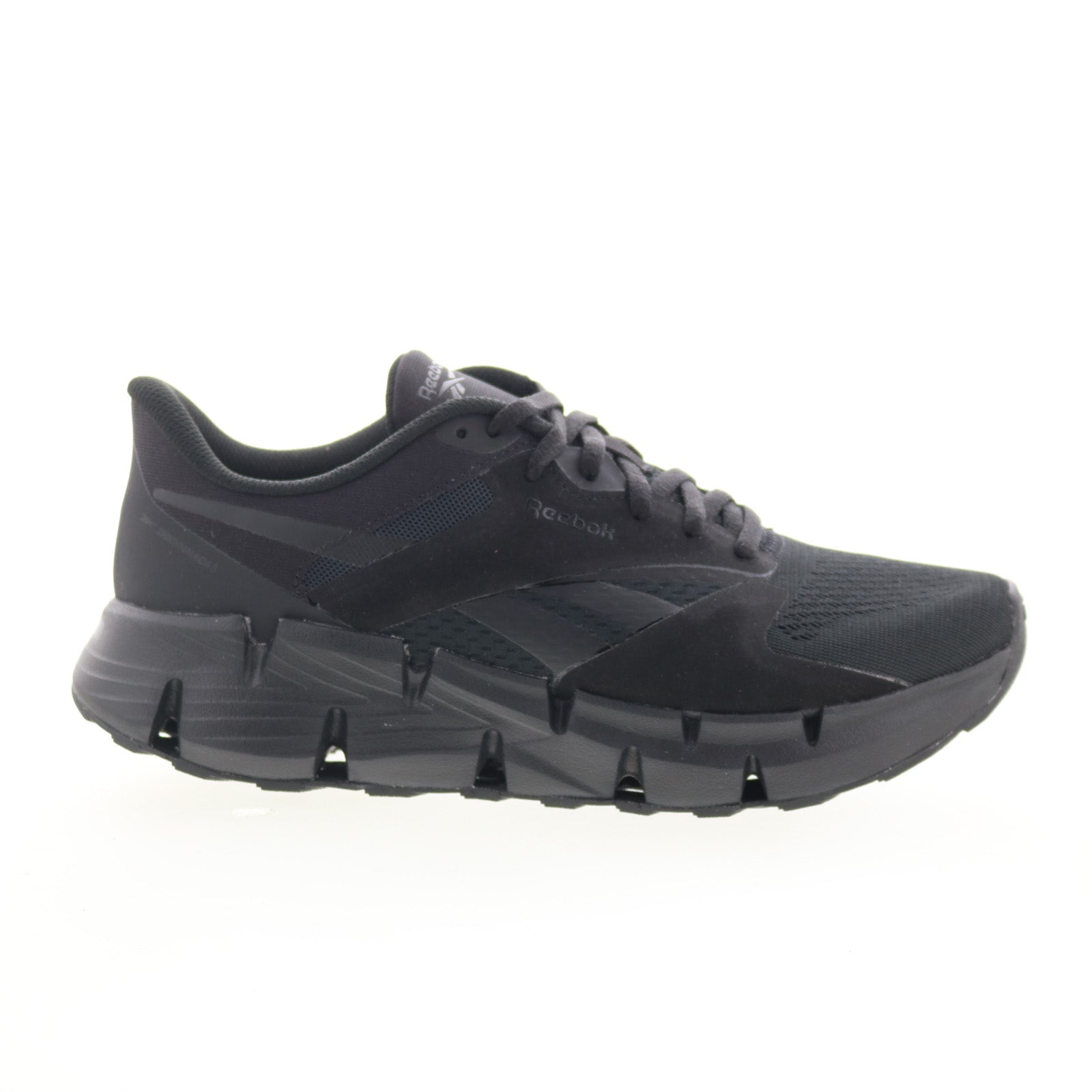 100074662_zig_dynamica_5_cblack_cblack_ftww_01_b926bc91-e2f8-4ac2-84df-0661083e2f03 Reebok Zig Dynamica 5 Mens Black Synthetic Lace Up Lifestyle Sneakers Shoes - Image 1