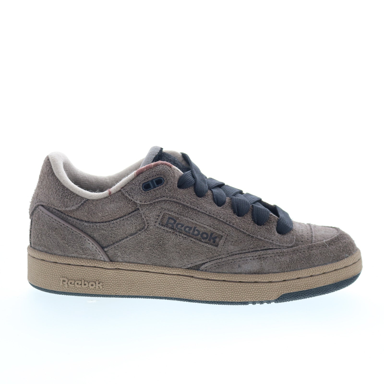 100210068_club_c_bulc_brown_black_tan_01_61147038-43fd-45c8-a249-b674d8f3c310 Reebok Club C Bulc Mens Brown Suede Lace Up Lifestyle Sneakers Shoes - Image 1