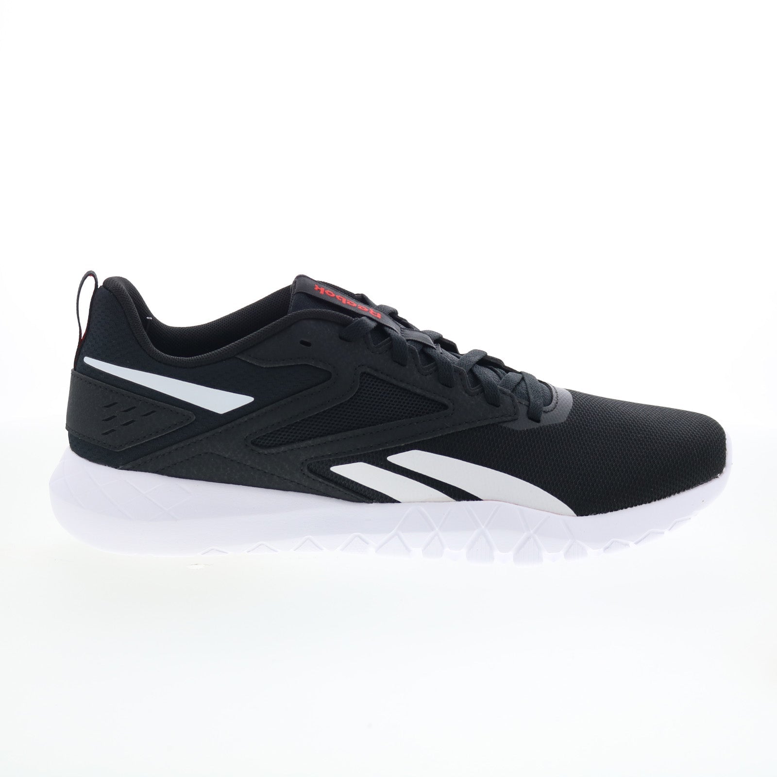 100211907_flexagon_energy_tr_4_black_white_red_01_c7716d86-41da-41b0-82ce-21bdc5f1e7a1 Reebok Flexagon Energy TR 4 Mens Black Mesh Athletic Cross Training Shoes - Image 1