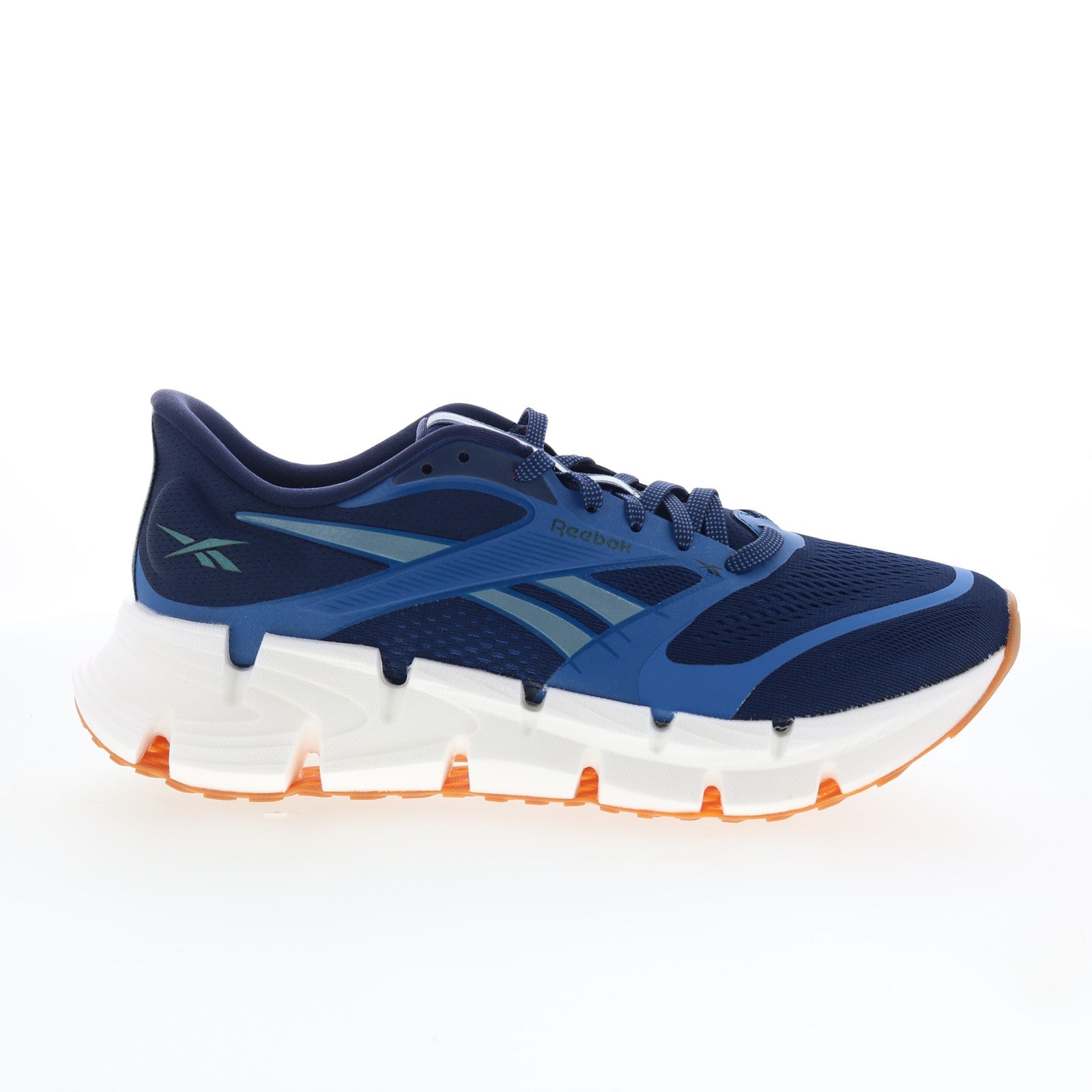 100225502_floatzig_2_navy_blue_white_01_3d1e09f8-2a93-44fa-a08b-43f105155884 Reebok Floatzig 2 Mens Blue Mesh Lace Up Athletic Running Shoes - Image 1