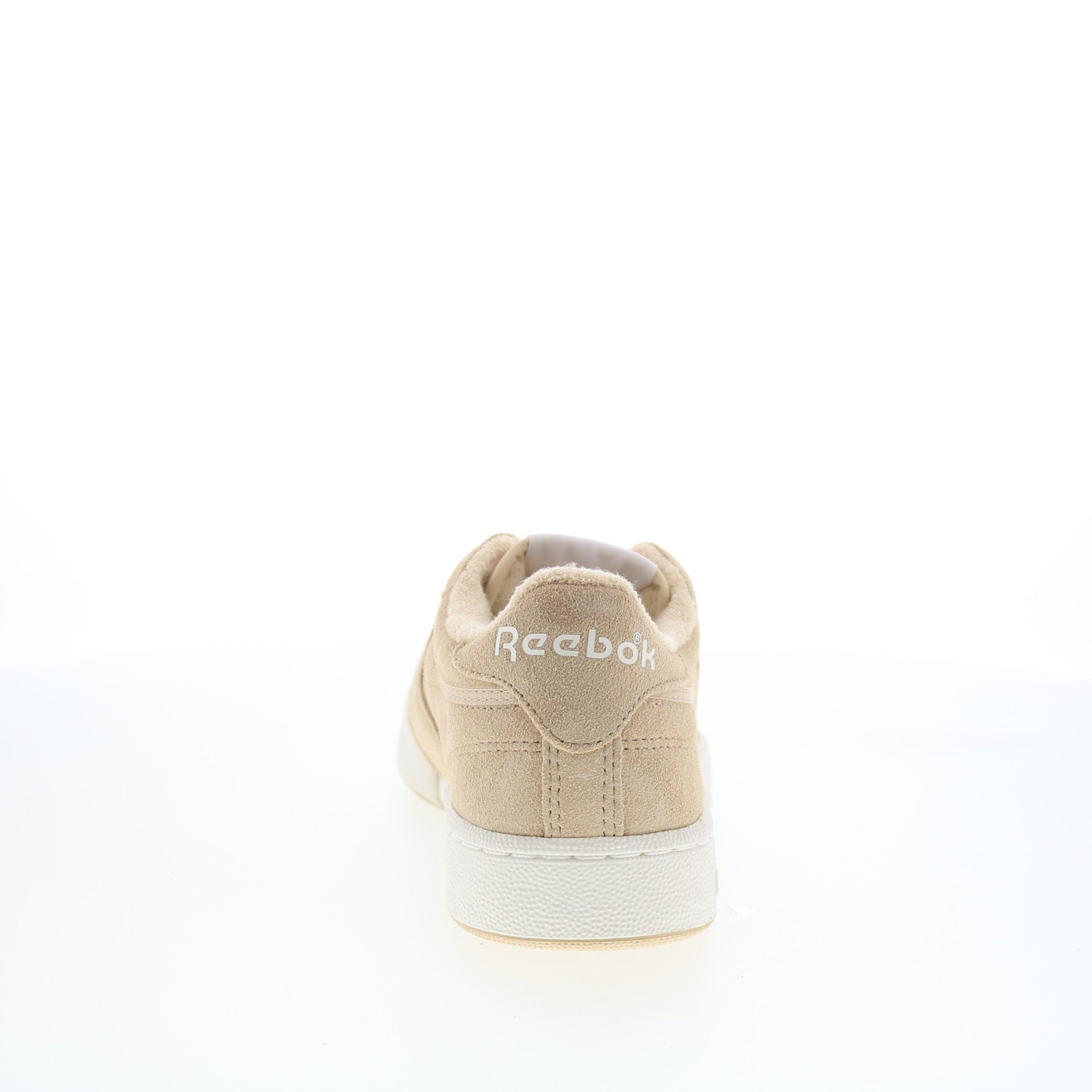 Reebok Club C 85 Vintage Mens Beige Leather Lifestyle Sneakers Shoes - Image 7