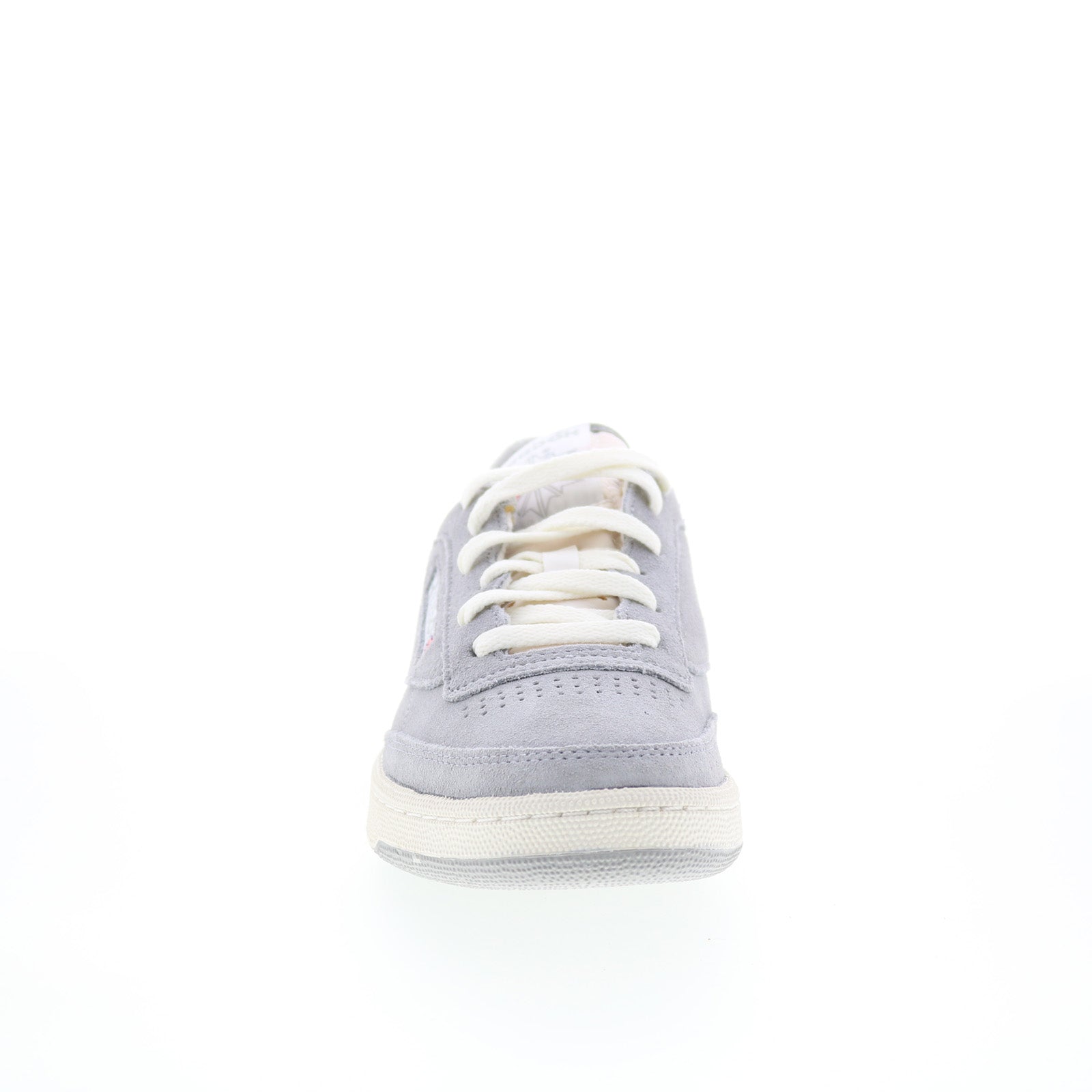Reebok Club C 85 Vintage Mens Gray Leather Lace Up Lifestyle Sneakers Shoes - Image 3