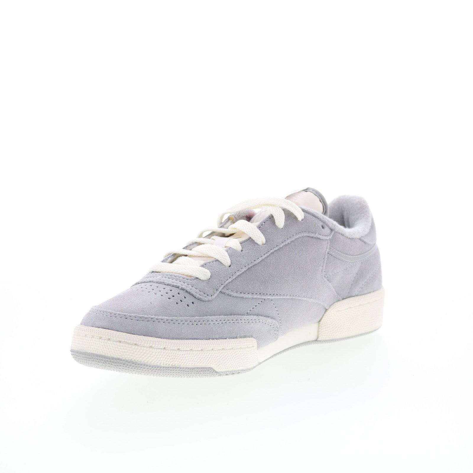 Reebok Club C 85 Vintage Mens Gray Leather Lace Up Lifestyle Sneakers Shoes - Image 4
