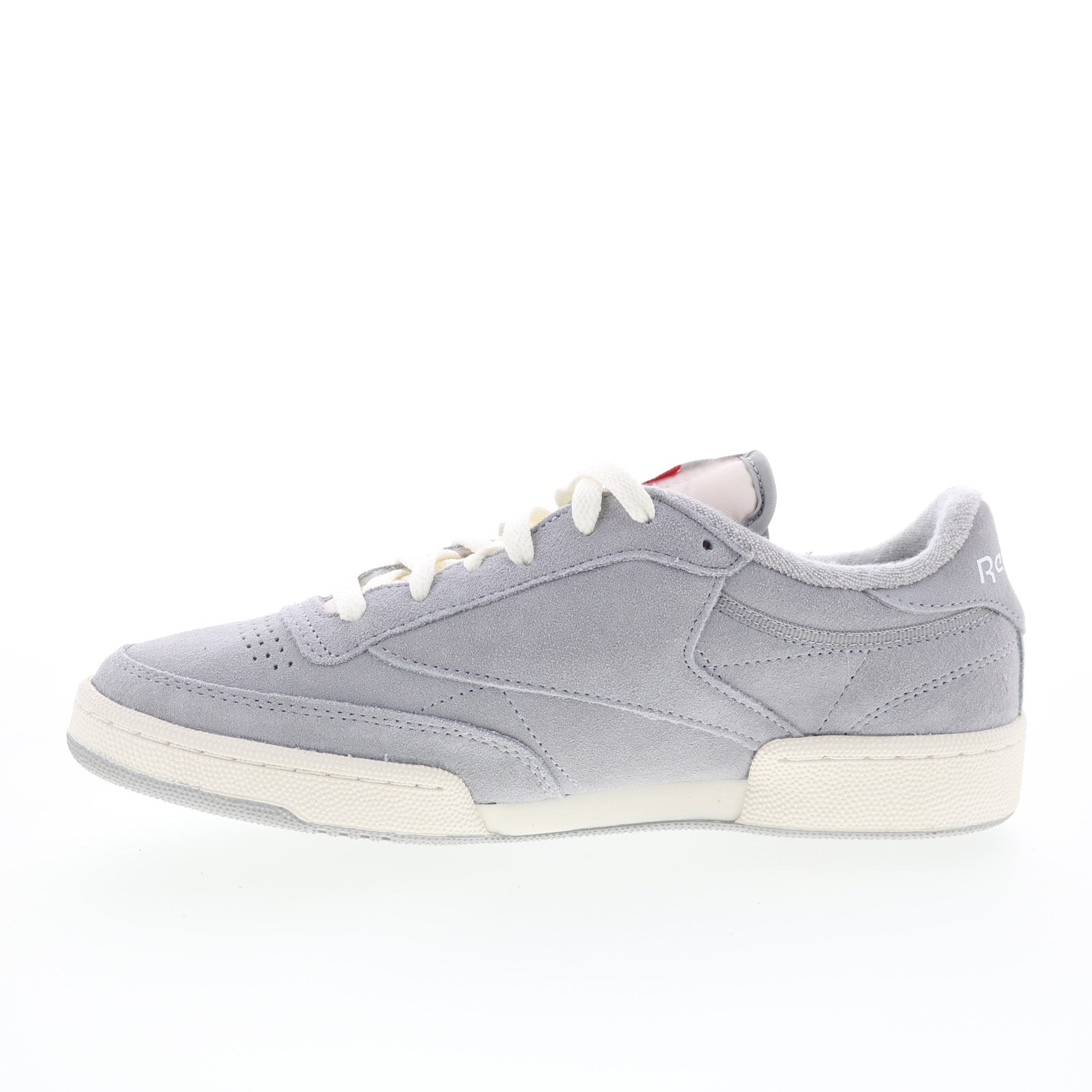 Reebok Club C 85 Vintage Mens Gray Leather Lace Up Lifestyle Sneakers Shoes - Image 5