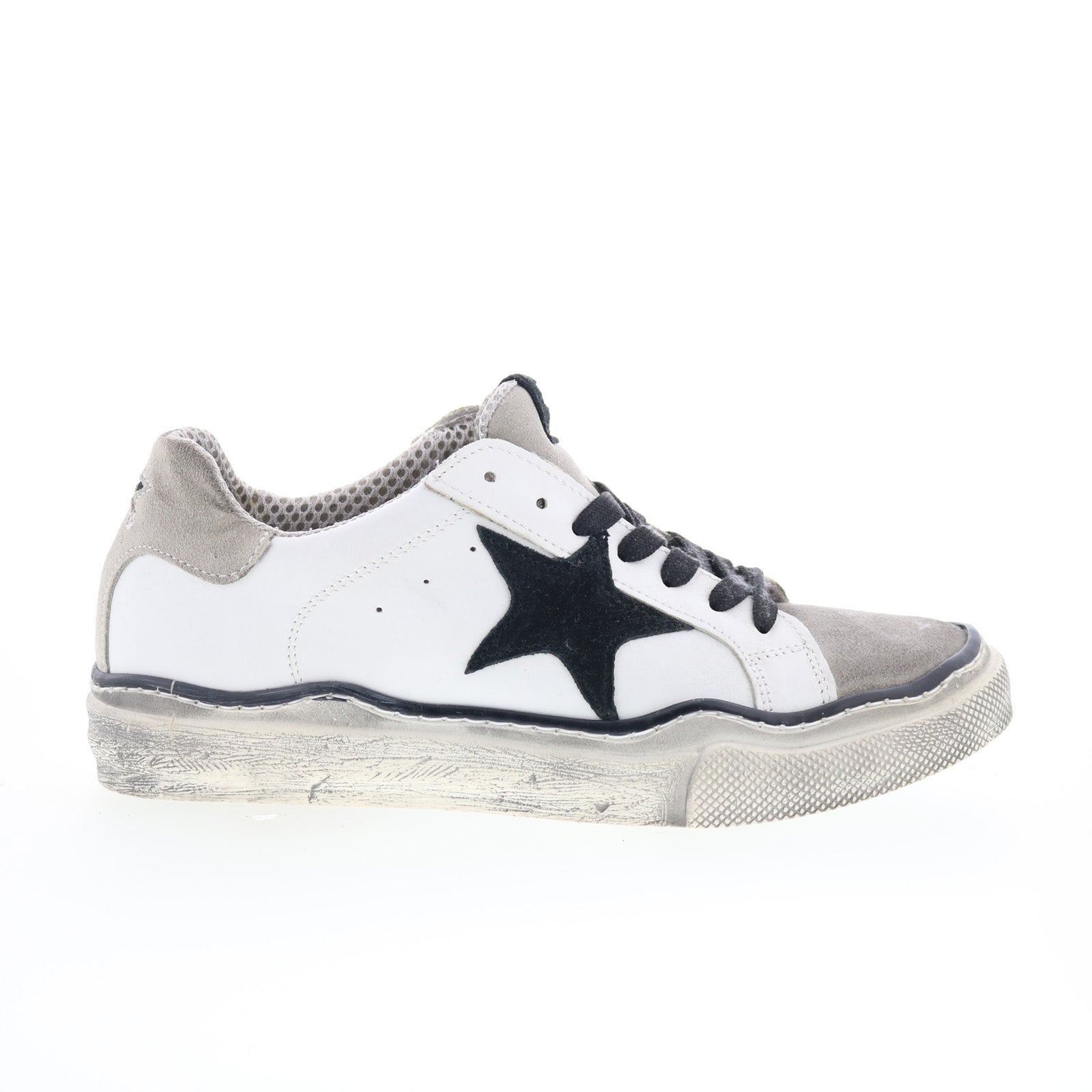 12724_102_u_Ice_Bianco_Nero-img4_01_e8bc21e6-8efc-47ba-9e97-0c0511349da3 Divine Follie 102 U 12724 Mens White Leather Lace Up Lifestyle Sneakers Shoes - Image 1