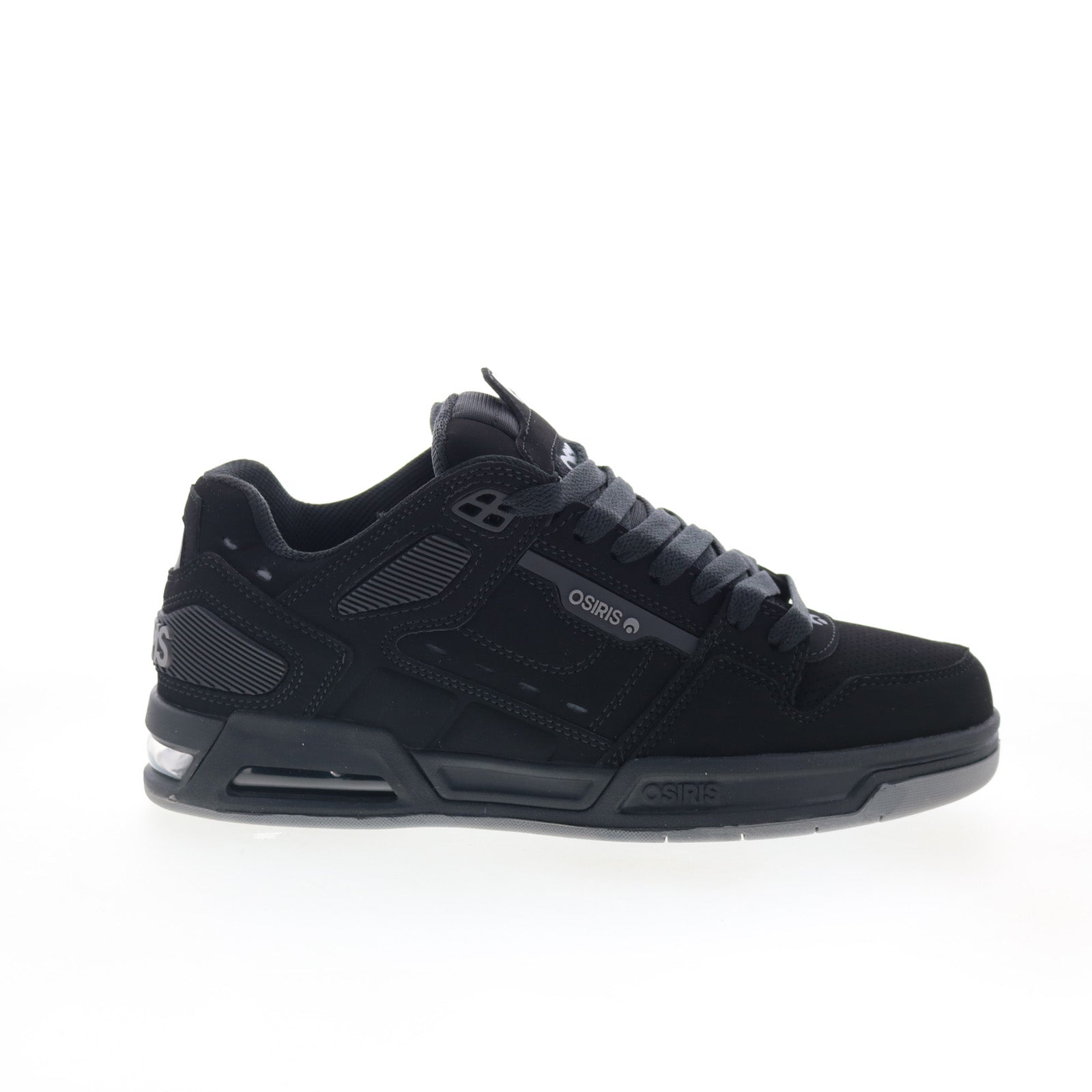 1308-1874_peril_black_black_grey_01 Osiris Peril 1308 1874 Mens Black Synthetic Skate Inspired Sneakers Shoes - Image 1