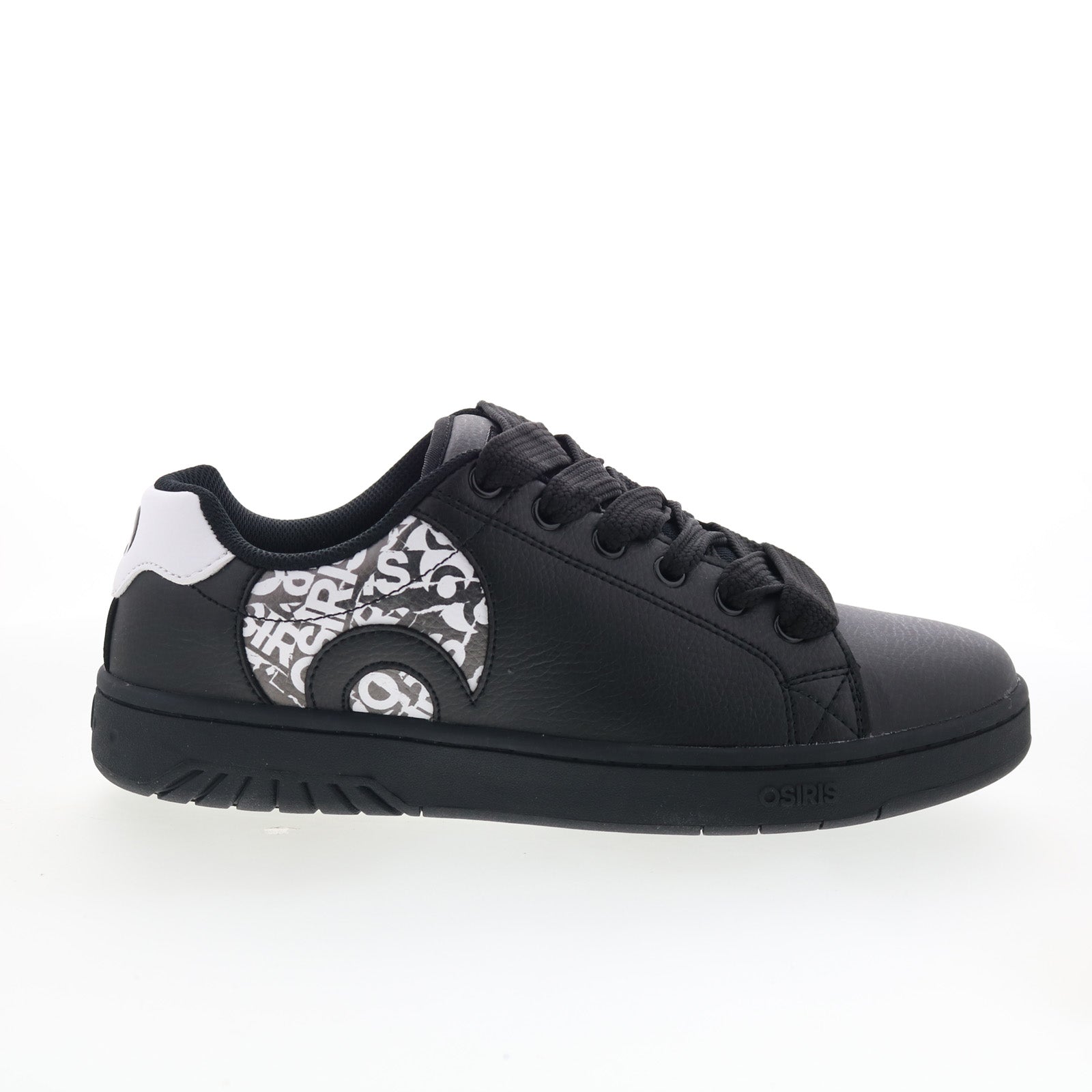 1378-137_troma_alt_black_white_black_01_a9ab28ab-991a-4f6c-b9ab-6722e4b52143 Osiris Troma ALT 1378 137 Mens Black Skate Inspired Sneakers Shoes - Image 1