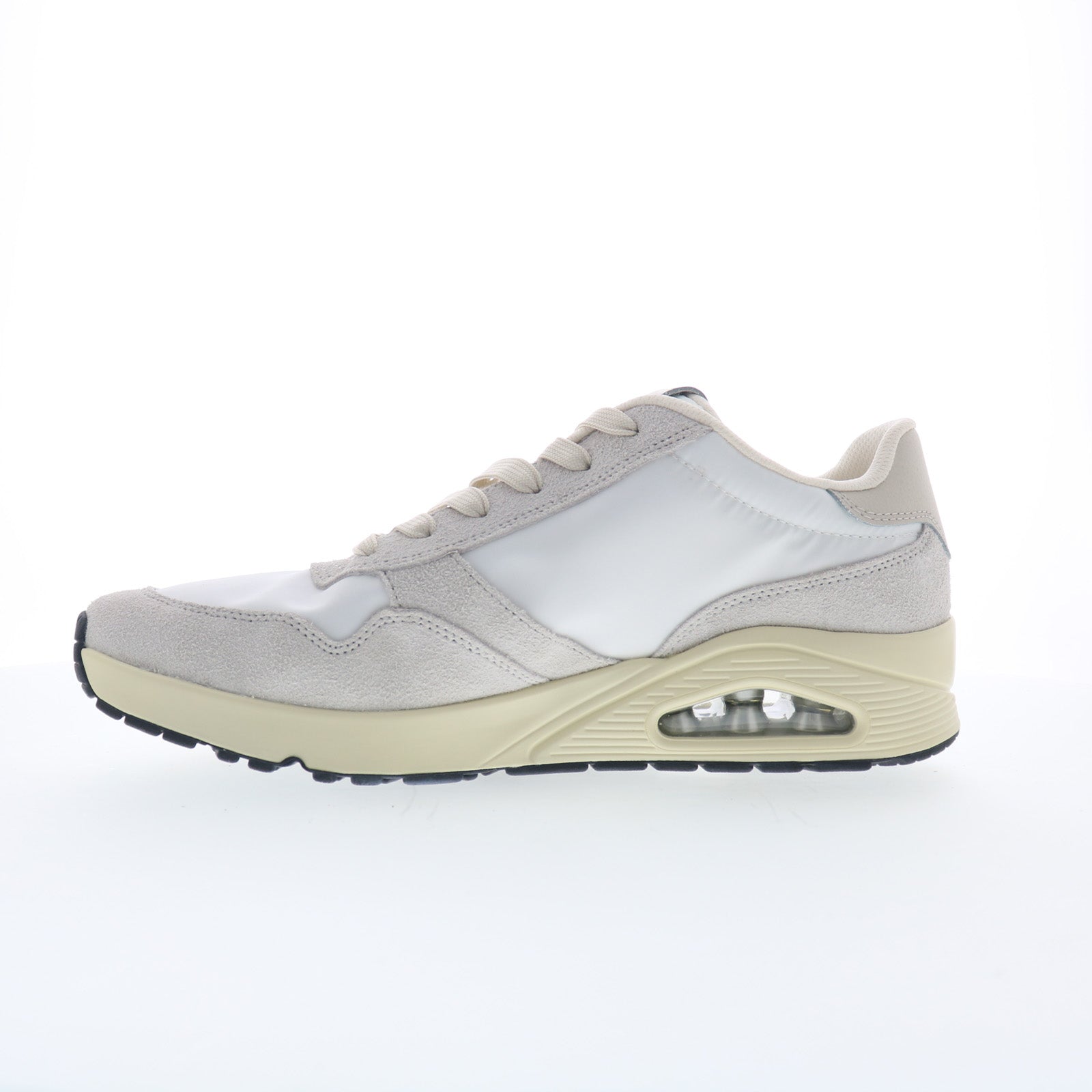 Skechers UNO - Vintage Dayz 183053-WHT Mens White Lifestyle Sneakers Shoes - Image 5