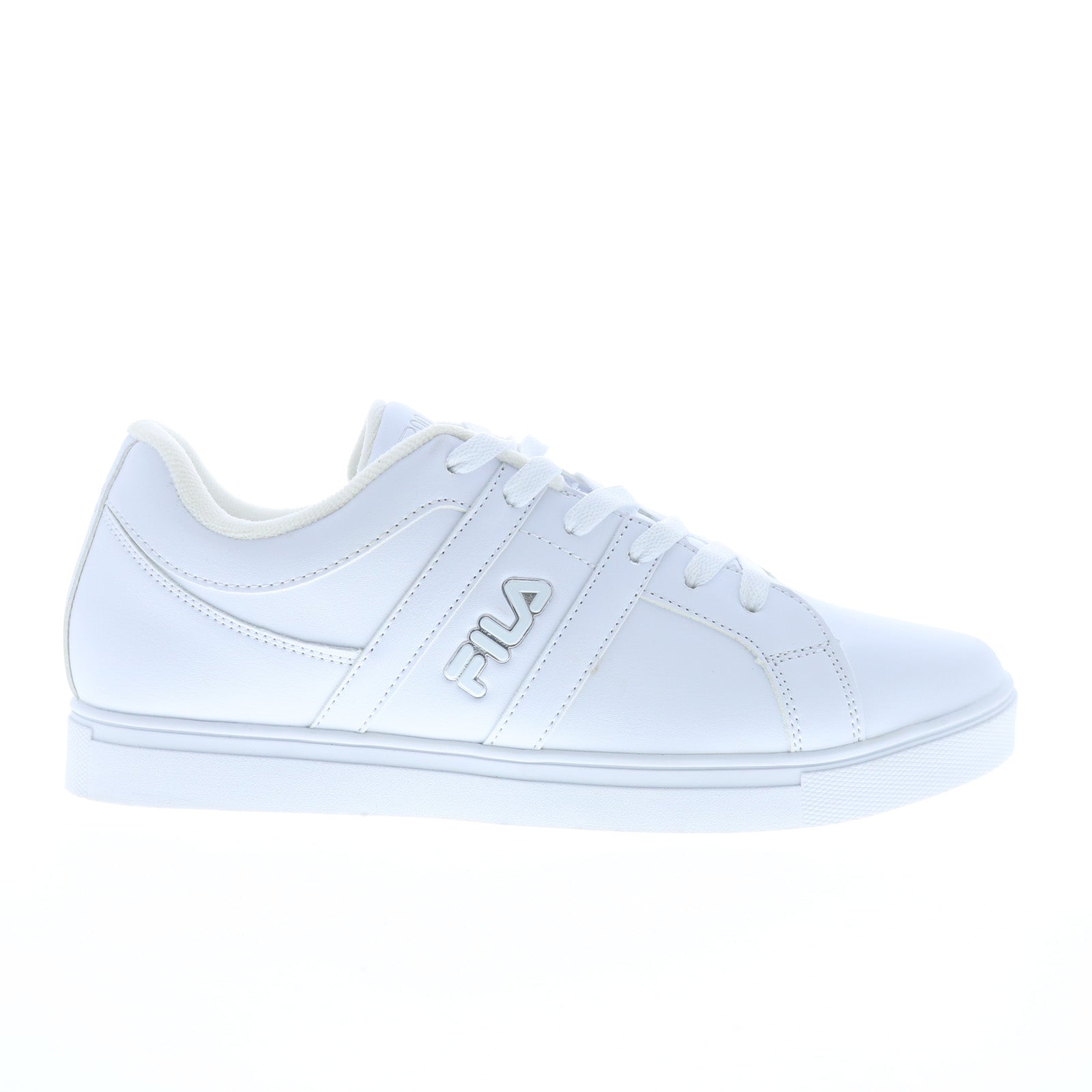 1bm00164-100_boca_on_the_8_wht_wht_wht_01 Fila Boca On The 8 1BM00164-100 Mens White Lifestyle Sneakers Shoes - Image 1