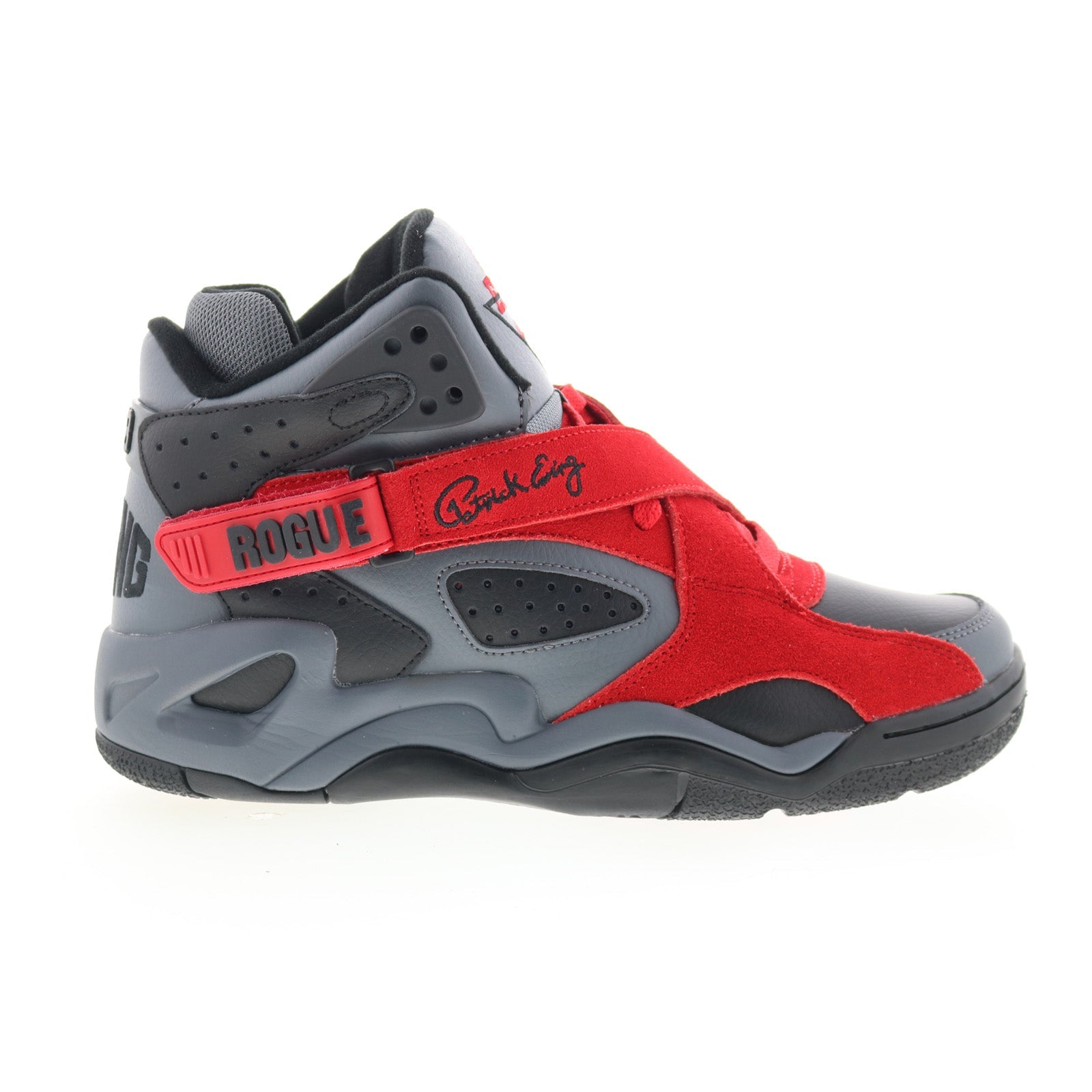 1bm02580-053_ewing_rogue_black_castlerock_red_01_4c89e9d8-fd5f-4d71-96cc-f985703dc670 Ewing Athletics Rogue 1BM02580-053 Mens Gray Lifestyle Sneakers Shoes - Image 1