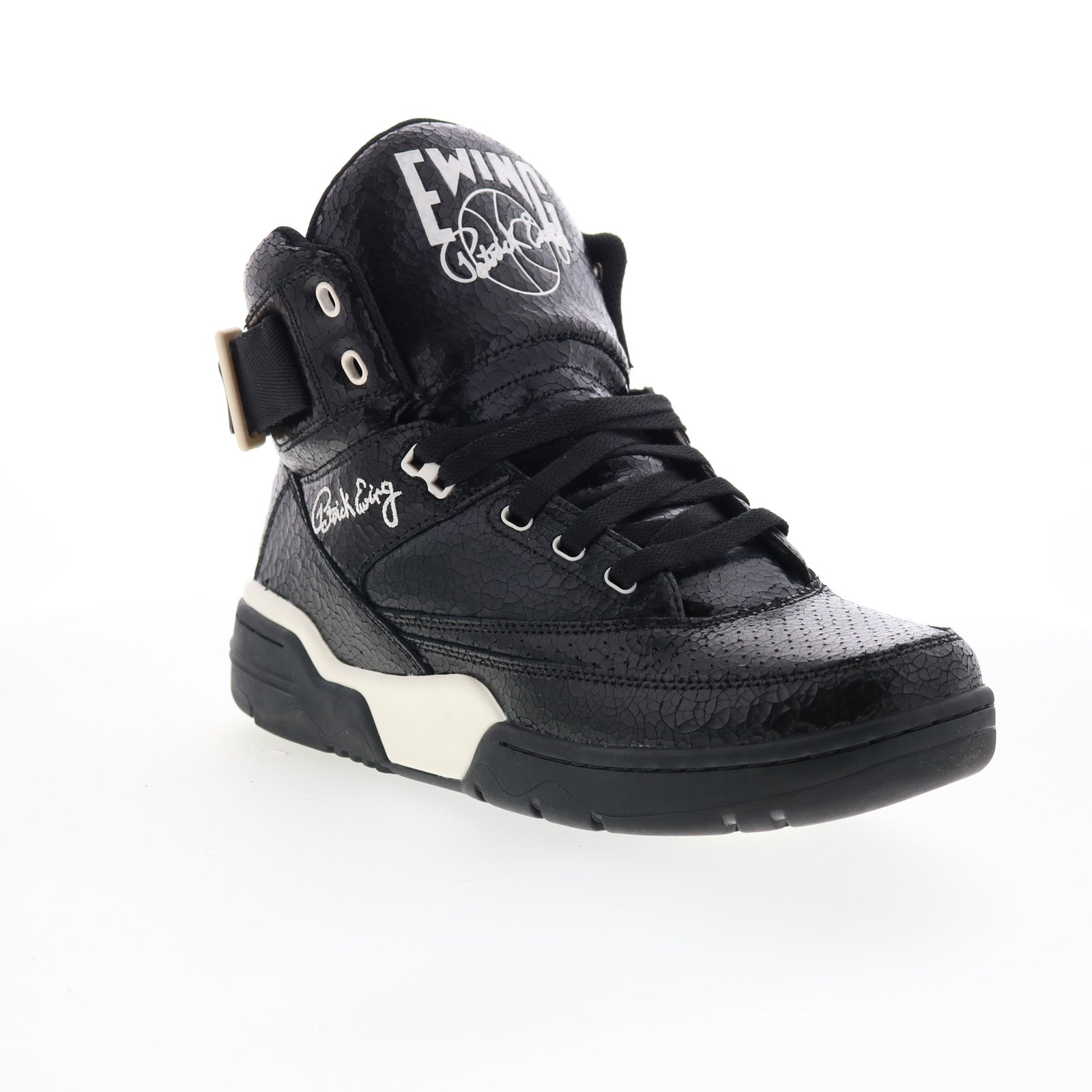 Ewing Athletics 33 HI Vintage Mens Black Leather Lifestyle Sneakers Shoes - Image 2