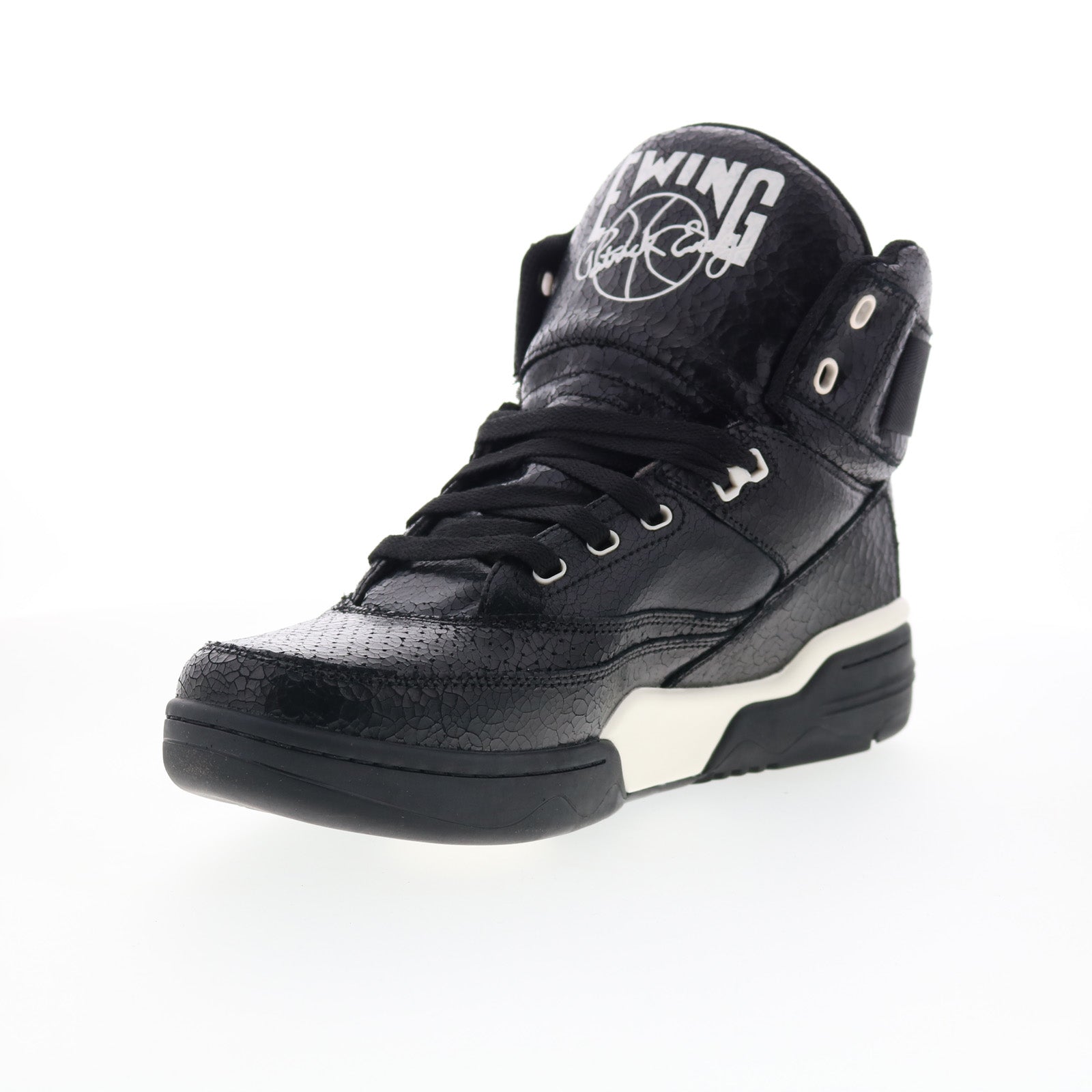 Ewing Athletics 33 HI Vintage Mens Black Leather Lifestyle Sneakers Shoes - Image 4
