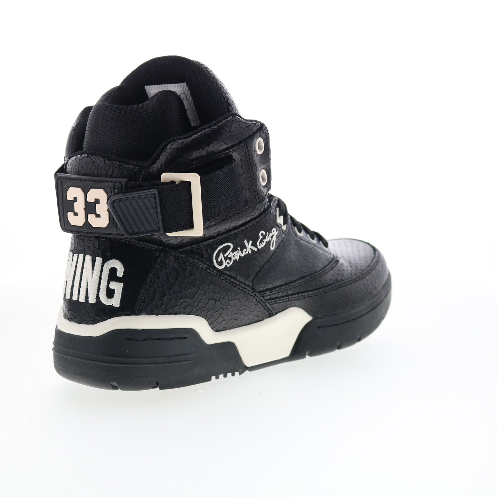 Ewing Athletics 33 HI Vintage Mens Black Leather Lifestyle Sneakers Shoes - Image 8