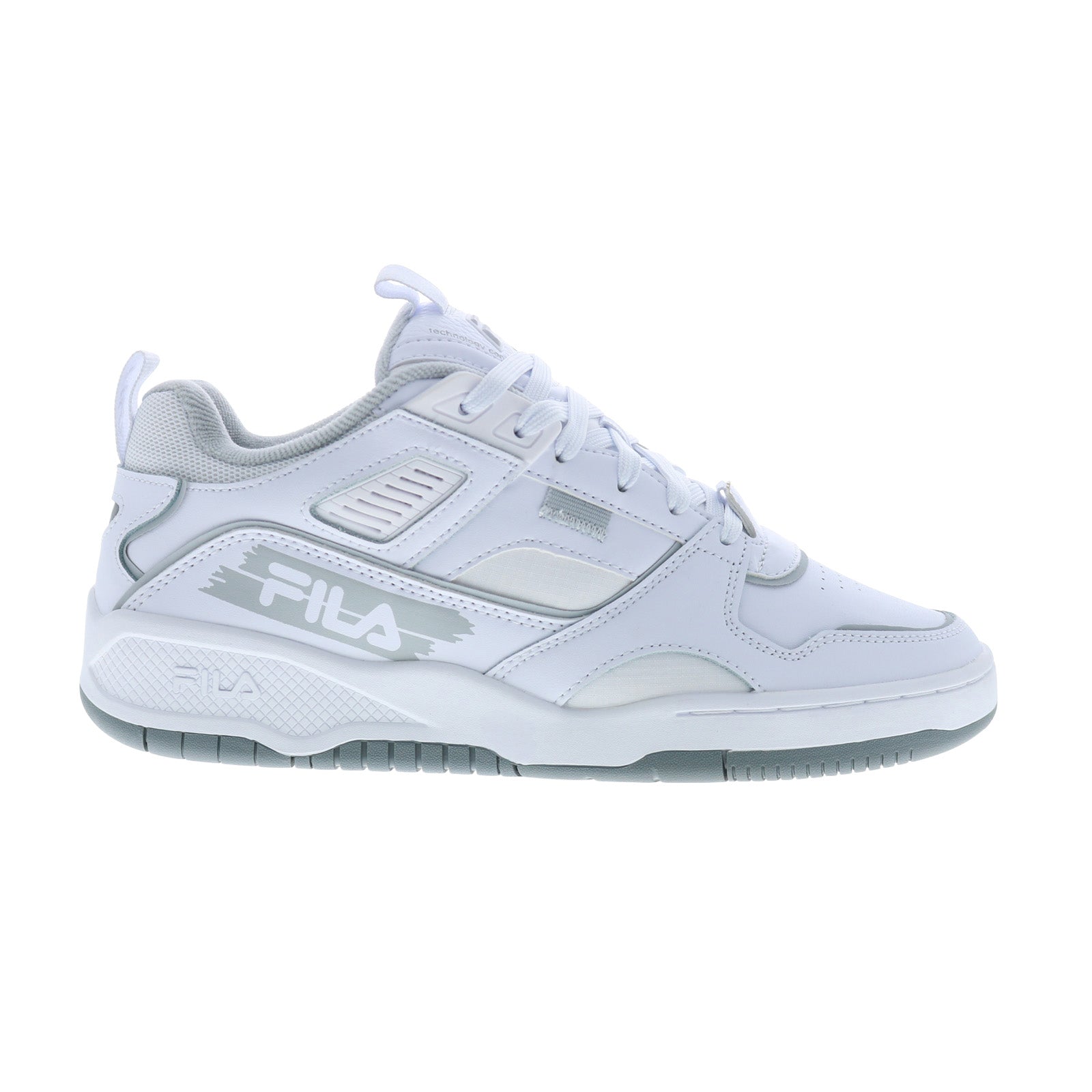1tm01914-101_wht_ggry_monu_reshoot_01 Fila Corda 1TM01914-101 Mens White Leather Lifestyle Sneakers Shoes - Image 1