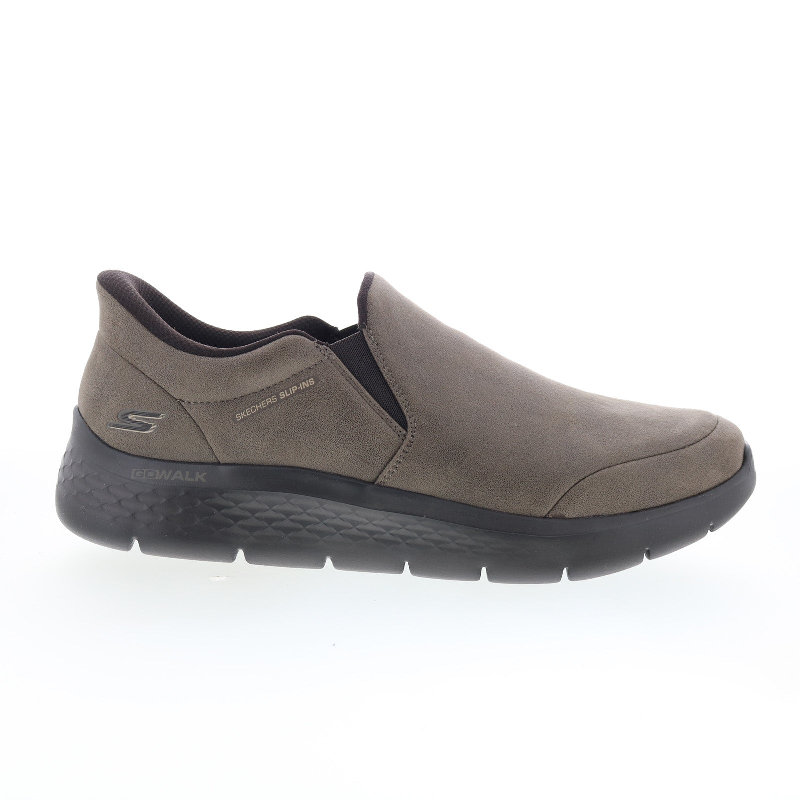216334-dktp_go_walk_flex_ray_dark_taupe_01_3d9e1f9d-cd6f-4e2e-9a44-c28a732182da Skechers Slip-Ins Go Walk Flex Ray Mens Brown Lifestyle Sneakers Shoes - Image 1