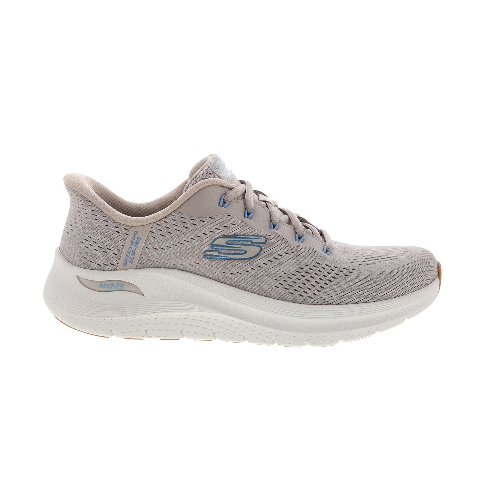 232712-tpbl_arch_fit_2.0_lestur_taupe_blue_reshoot_01 Skechers Slip-ins Arch Fit 2.0 - Lestur Mens Brown Lifestyle Sneakers Shoes - Image 1