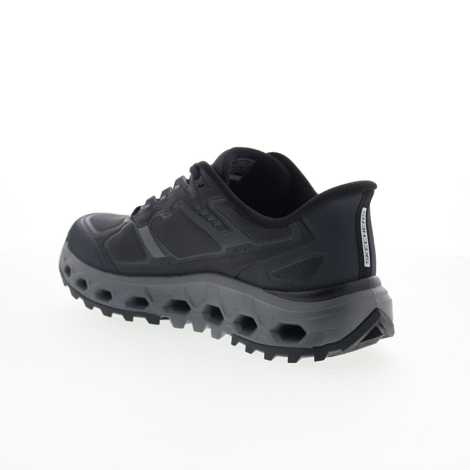 Skechers Slip-ins Glide-Step AT Rock Fence Creek Mens Black Athletic Shoes - Image 6