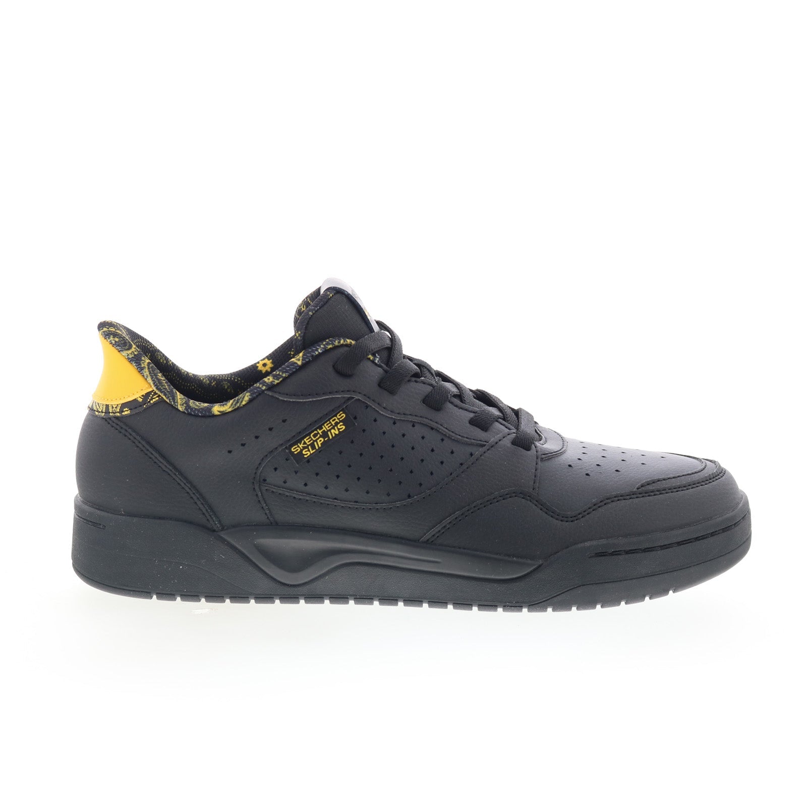 251066-bbk_koopa_tennis_paisley_black_01_3795b4c8-bd60-4c23-b436-5e395febc58c Skechers Snoop Dogg Koopa - Tennis Paisley Mens Black Sneakers Shoes - Image 1