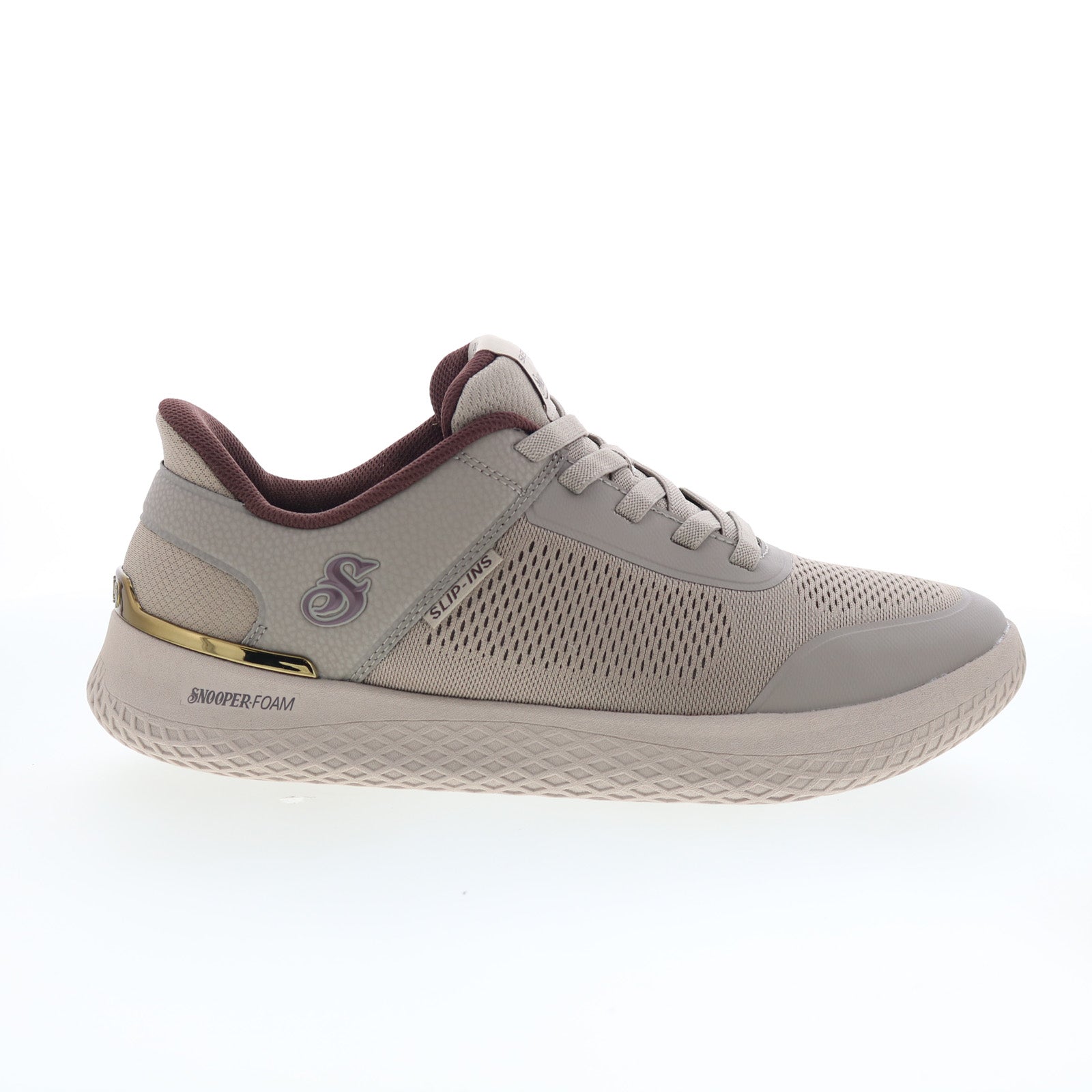 251081-tpe_snoop_vibez_good_feelin_taupe_01_51232745-aedd-47ea-abb6-19d7a61c2808 Skechers Snoop Dogg Snoop Vibez Good Feelin Mens Gray Sneakers Shoes - Image 1