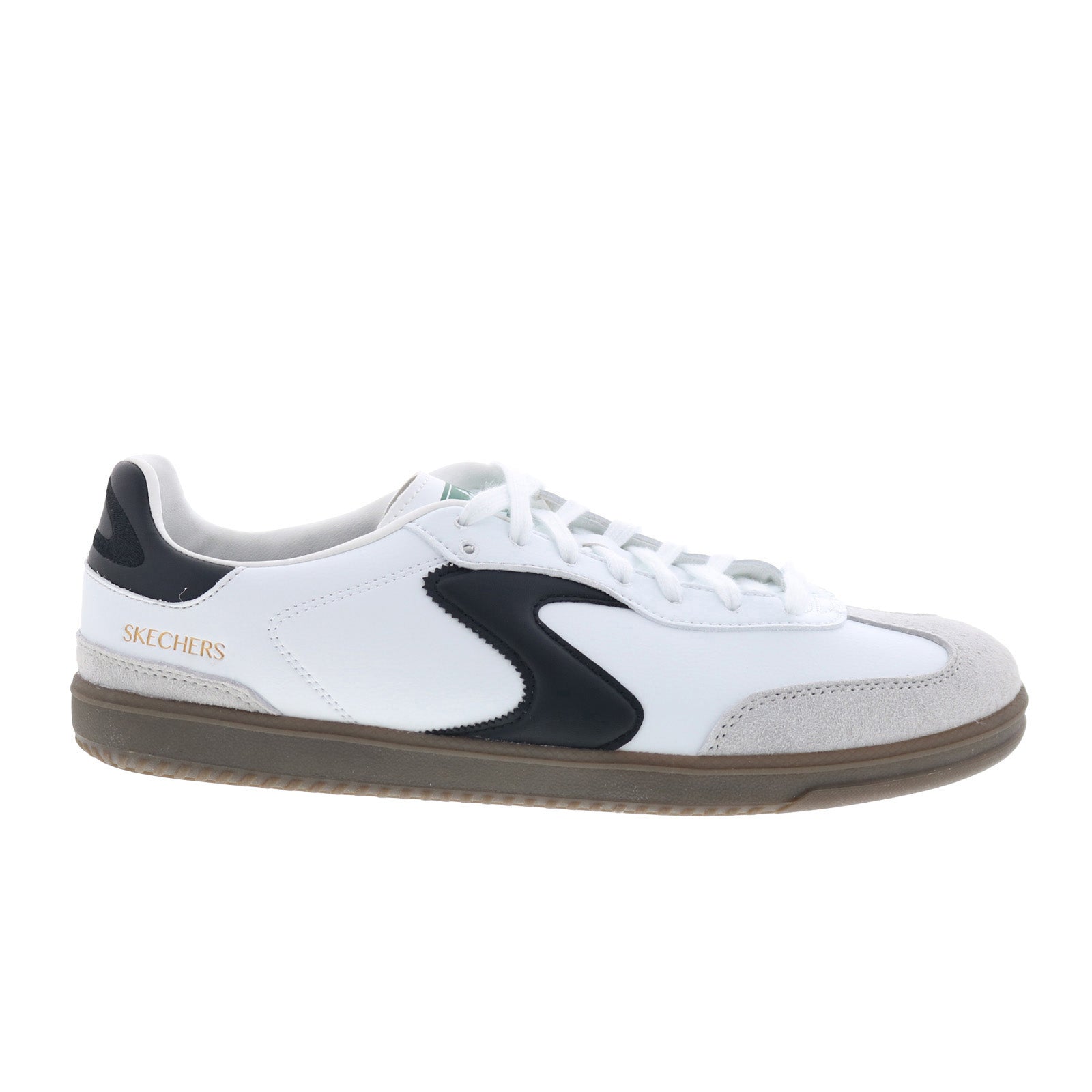 254150w-wbk_hotshot_pyke_white_black_reshoot_01 Skechers Hotshot - Pyke Mens White Synthetic Wide Lifestyle Sneakers Shoes - Image 1