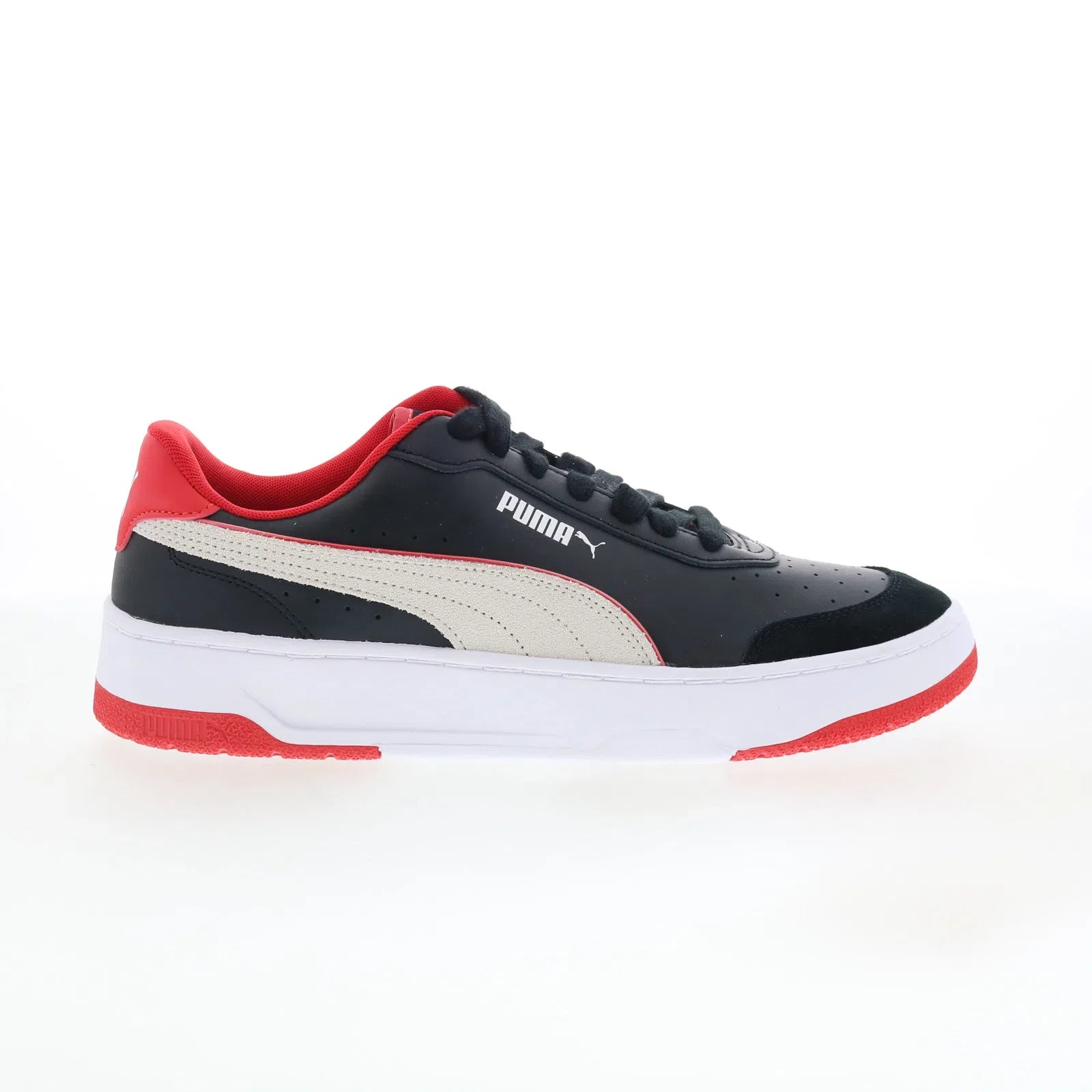 30911801_FERRARI_ca_match_puma_black_puma_white_01_44b1d067-089e-4e91-a9c0-46a045498e21 Puma Scuderia Ferrari CA Match Mens Black Leather Motorsport Sneakers Shoes - Image 1