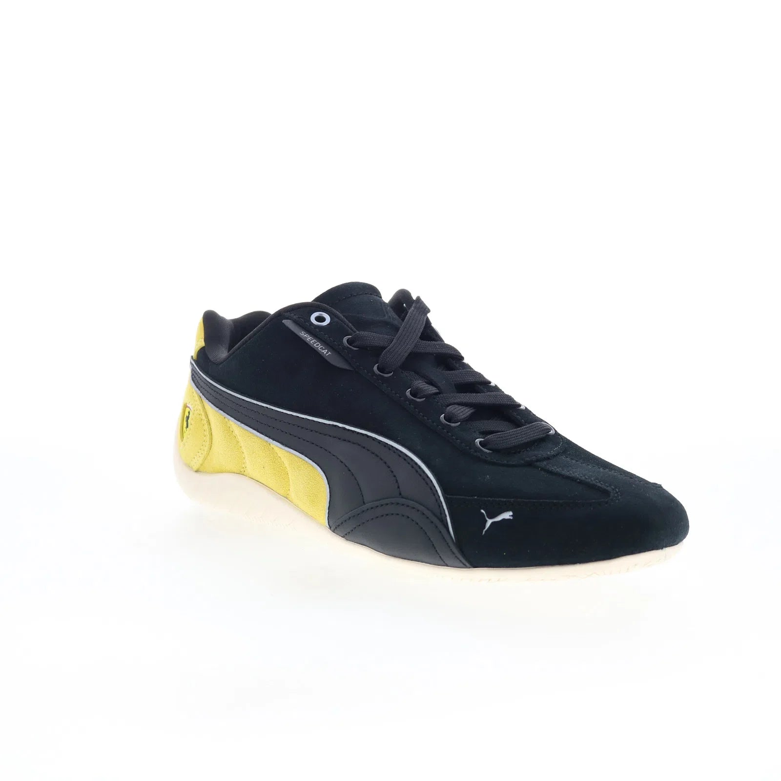 Puma Scuderia Ferrari Speedcat Mens Black Suede Motorsport Sneakers Shoes - Image 2