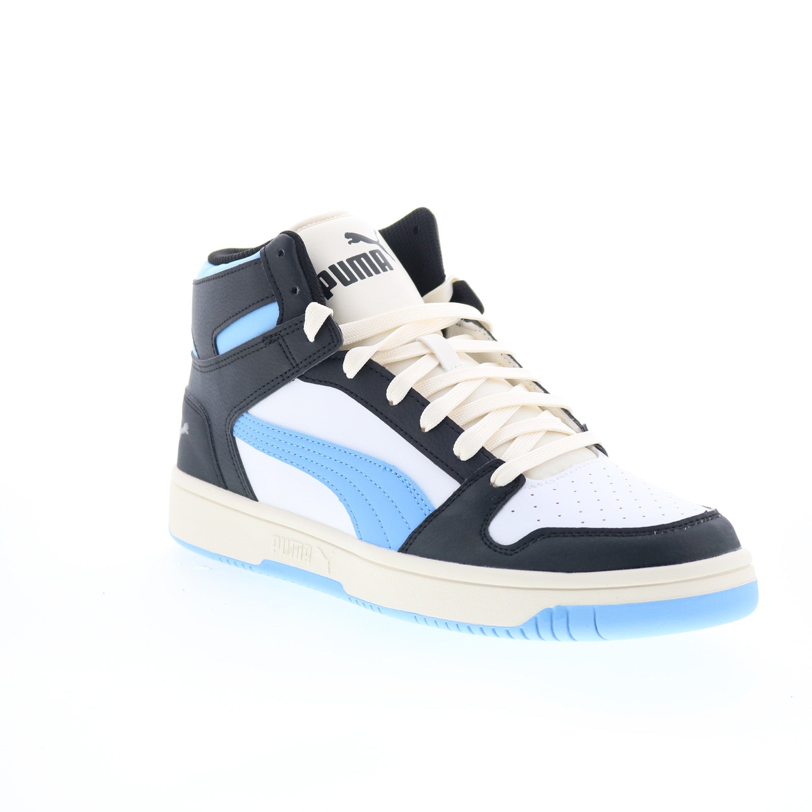 Puma Rebound Layup SL 36957360 Mens White Leather Lifestyle Sneakers Shoes - Image 2