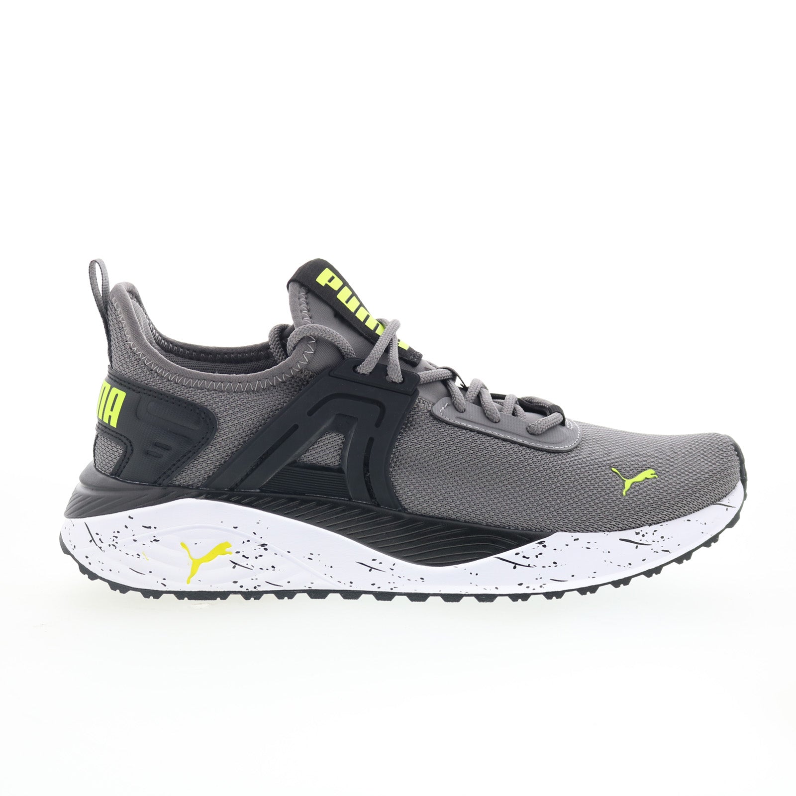 Puma Pacer 23 Speed Splat 39512801 Mens Gray Mesh Lifestyle Sneakers Shoes - Image 1
